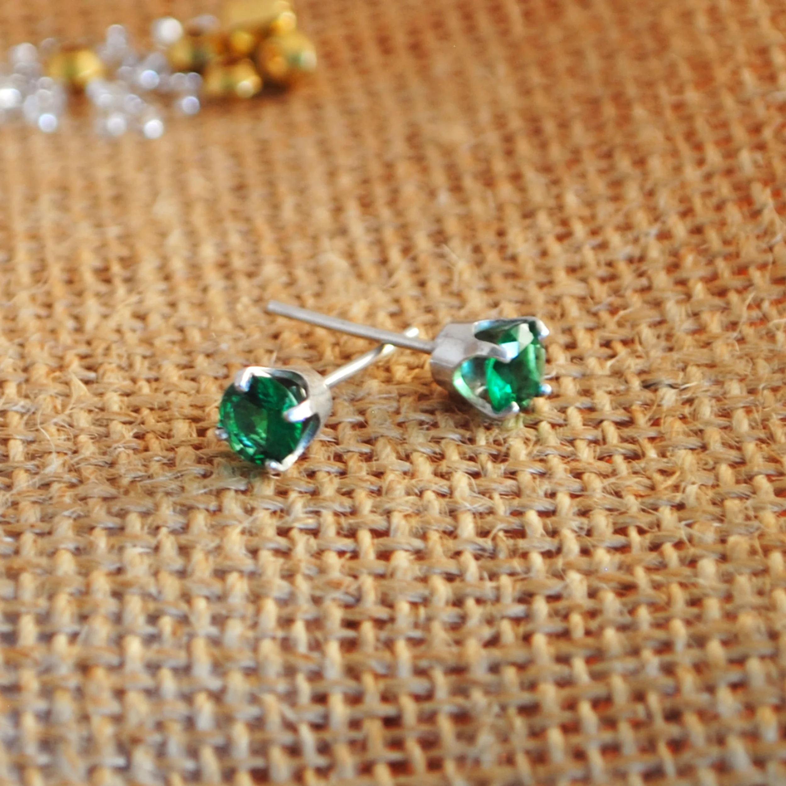 Obsidianite Sterling Silver Studs Personal Project