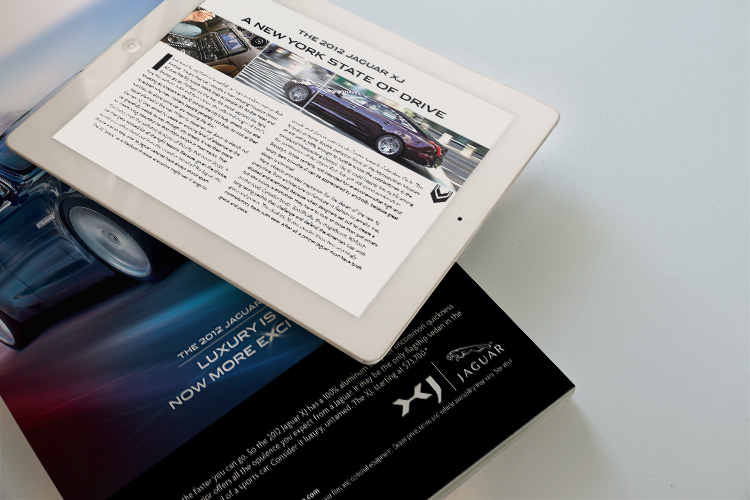  Jaguar special edition print magazine was transferred to user friendly on a digital devices with design of navigation buttons.&nbsp; 