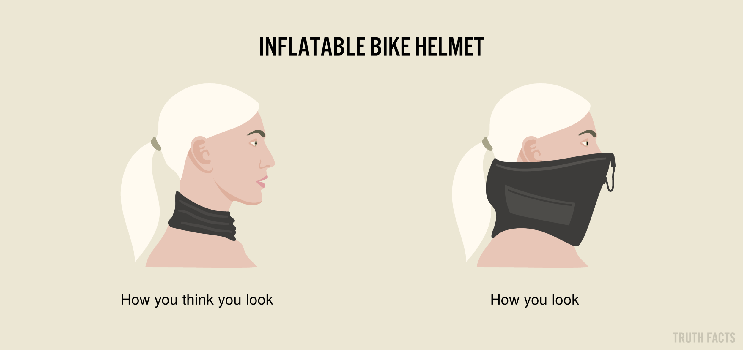 INFLATABLE BIKE HELMET — Truth Facts