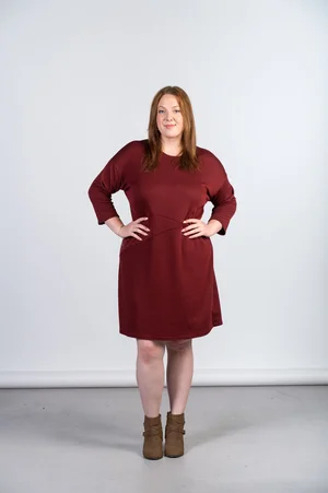 Linen wrap dress  tangente - Made in Canada women's clothing and  accessories made in Ottawa