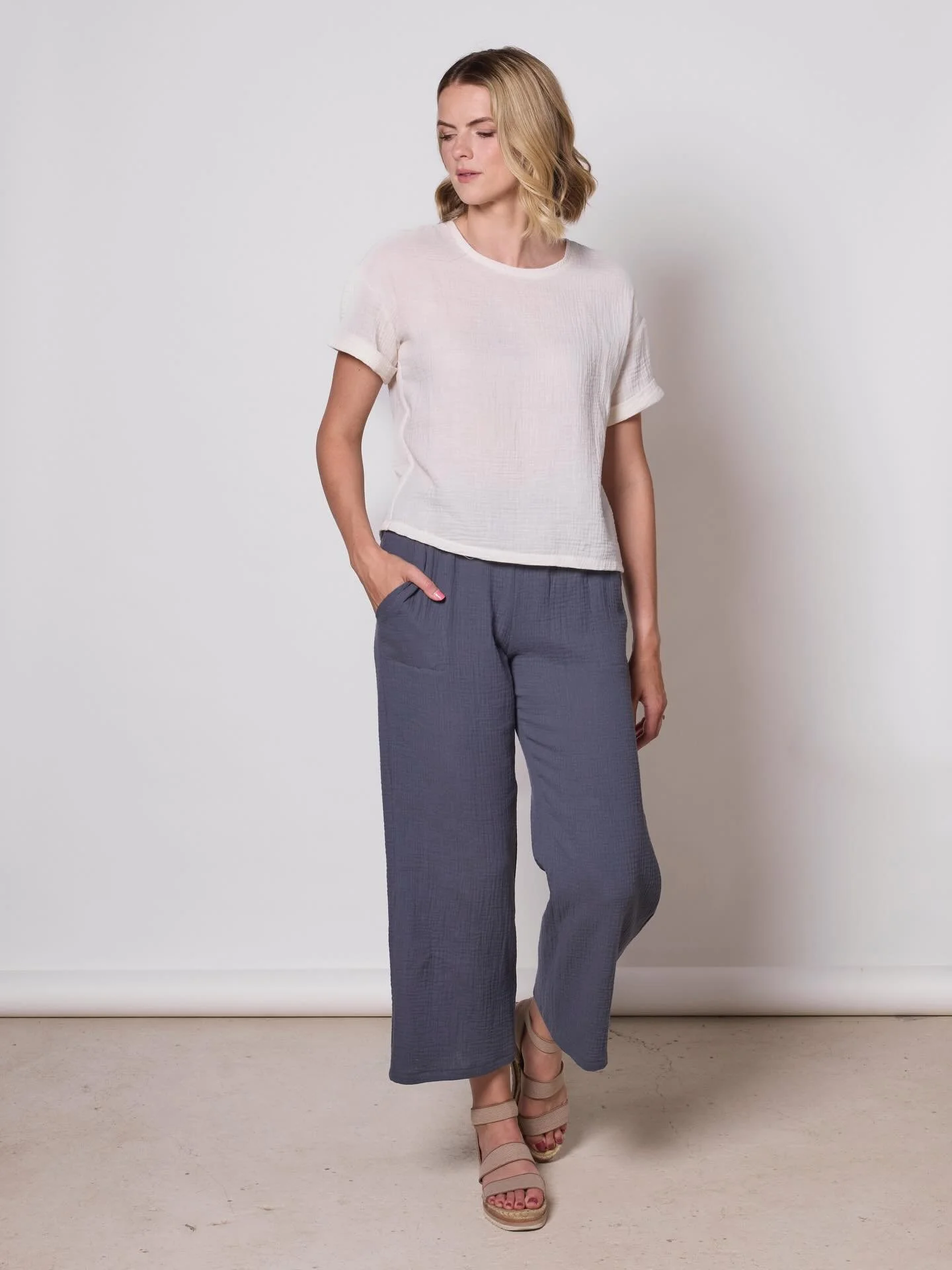 New style alert 🚨 

Our organic cotton Anjou pant is making its debut at @613flea this Saturday. Only 5 pairs were made from this lightweight cotton gauze. 

We&rsquo;re also bringing all our tropical 🌴 dresses out for those that have March break p