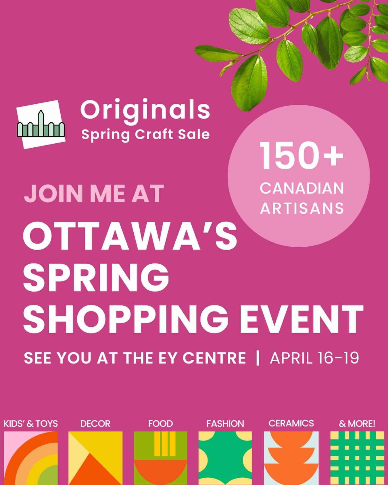 We&rsquo;re giving away 2 pairs of tickets to the Originals Spring Craft Sale that starts Thursday. 

To enter : ❤️ this post and add a comment. For an extra entry, tag a friend in a separate comment 💌

Find me at booth #615