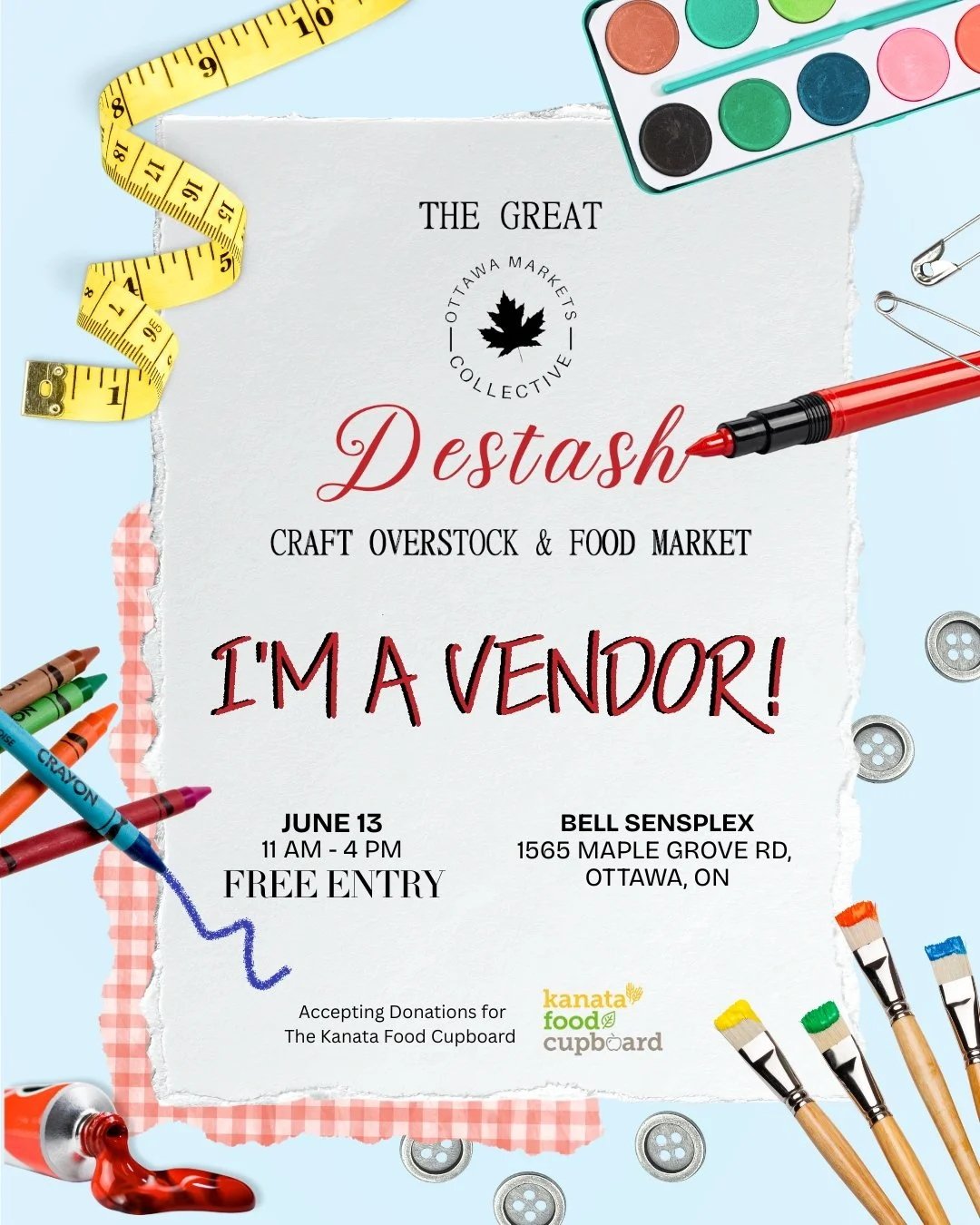 The Great Ottawa Markets Collective Destash: Overstock Craft &amp; Food Market