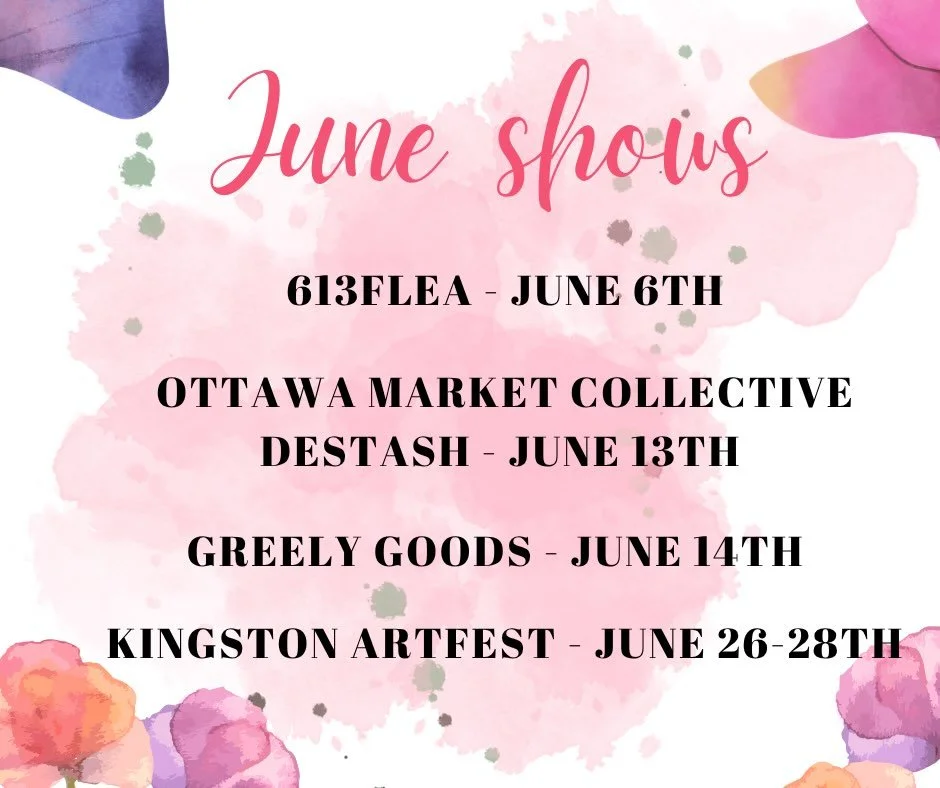 Gearing up for another busy month.

3 great craft shows + 1 fabric sale with @ottawa_markets_collective 😍🧵