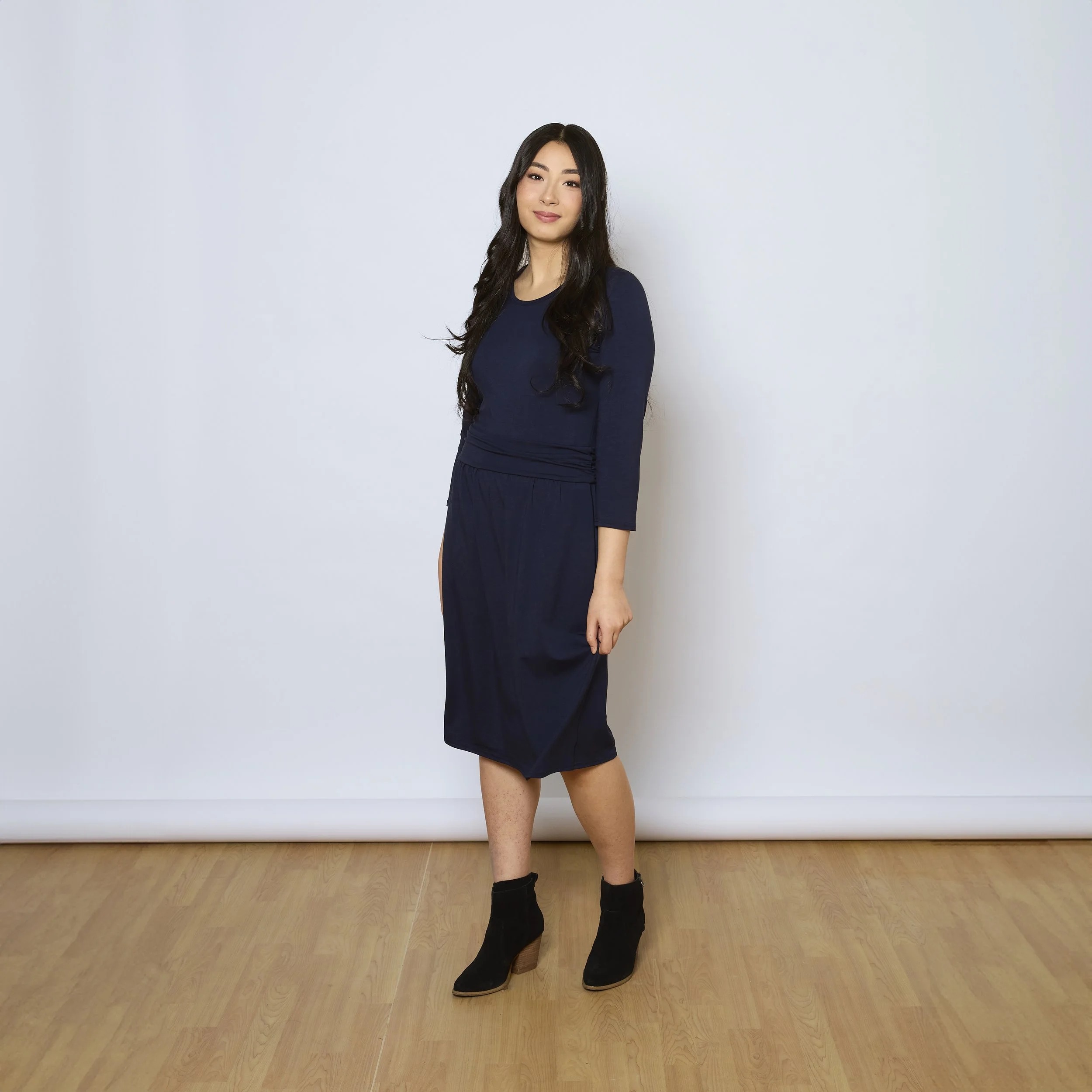 Cascade dress - navy.jpg