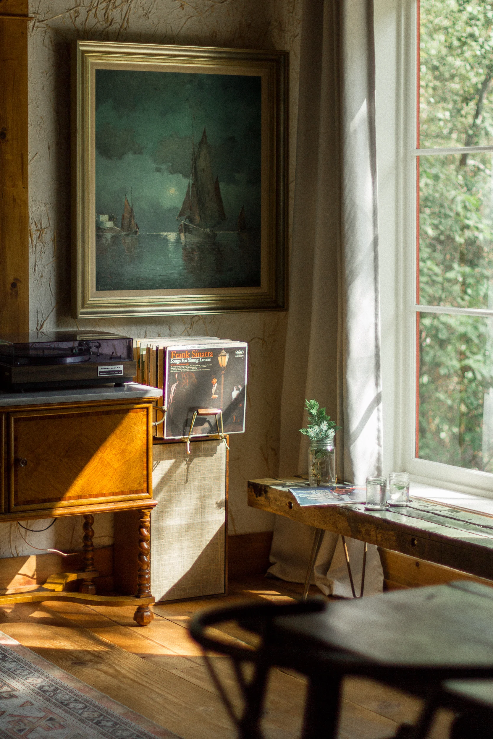 Cozy Cabin Escape in Idyllwild — black & blooms