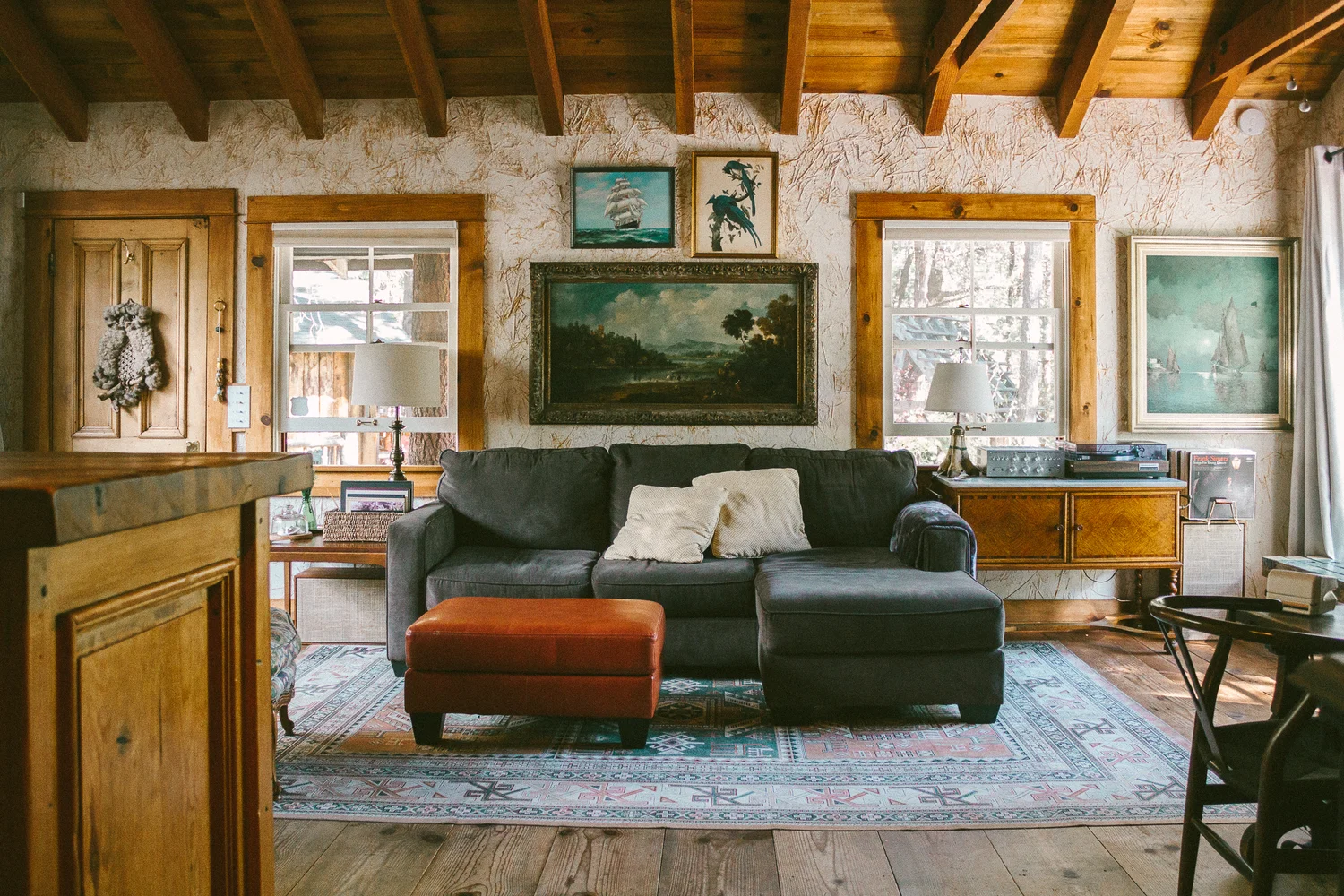 Cozy Cabin Escape in Idyllwild — black & blooms
