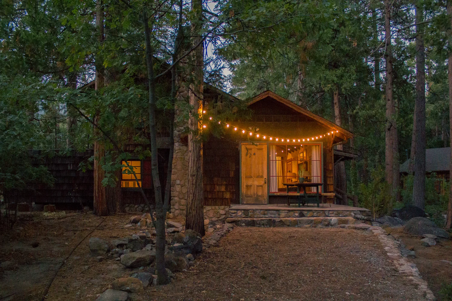 Cozy Cabin Escape in Idyllwild — black & blooms