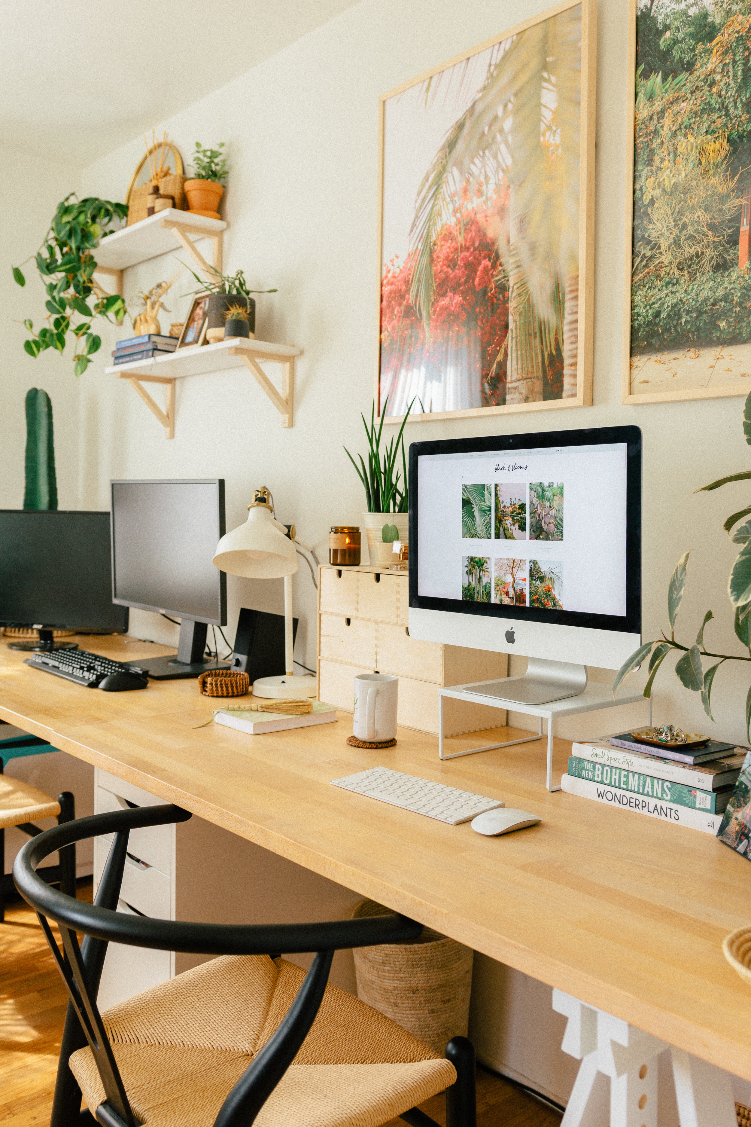 Our Home Office Guest Bedroom Black Blooms