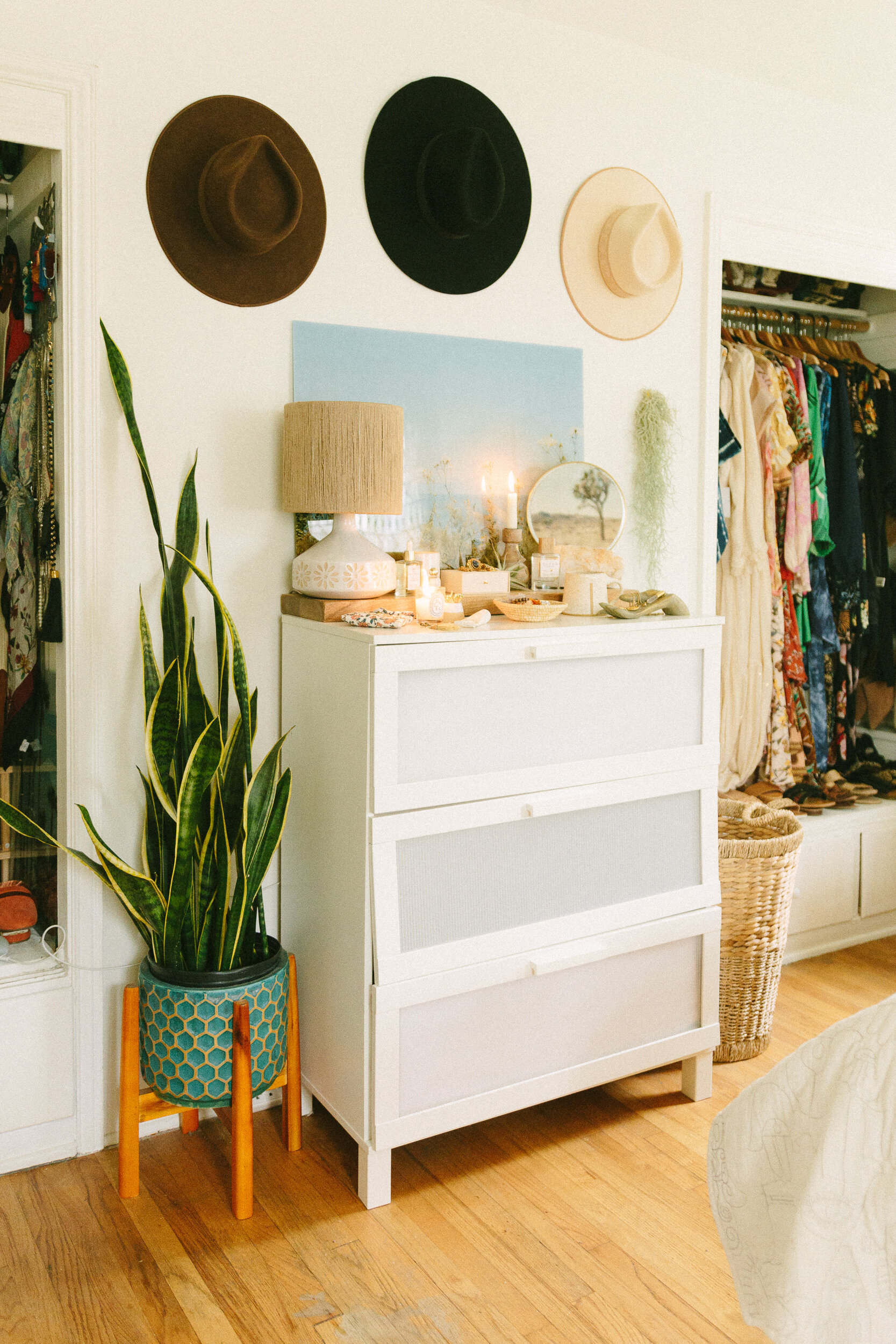 Before/After: Styling My Dresser — black & blooms