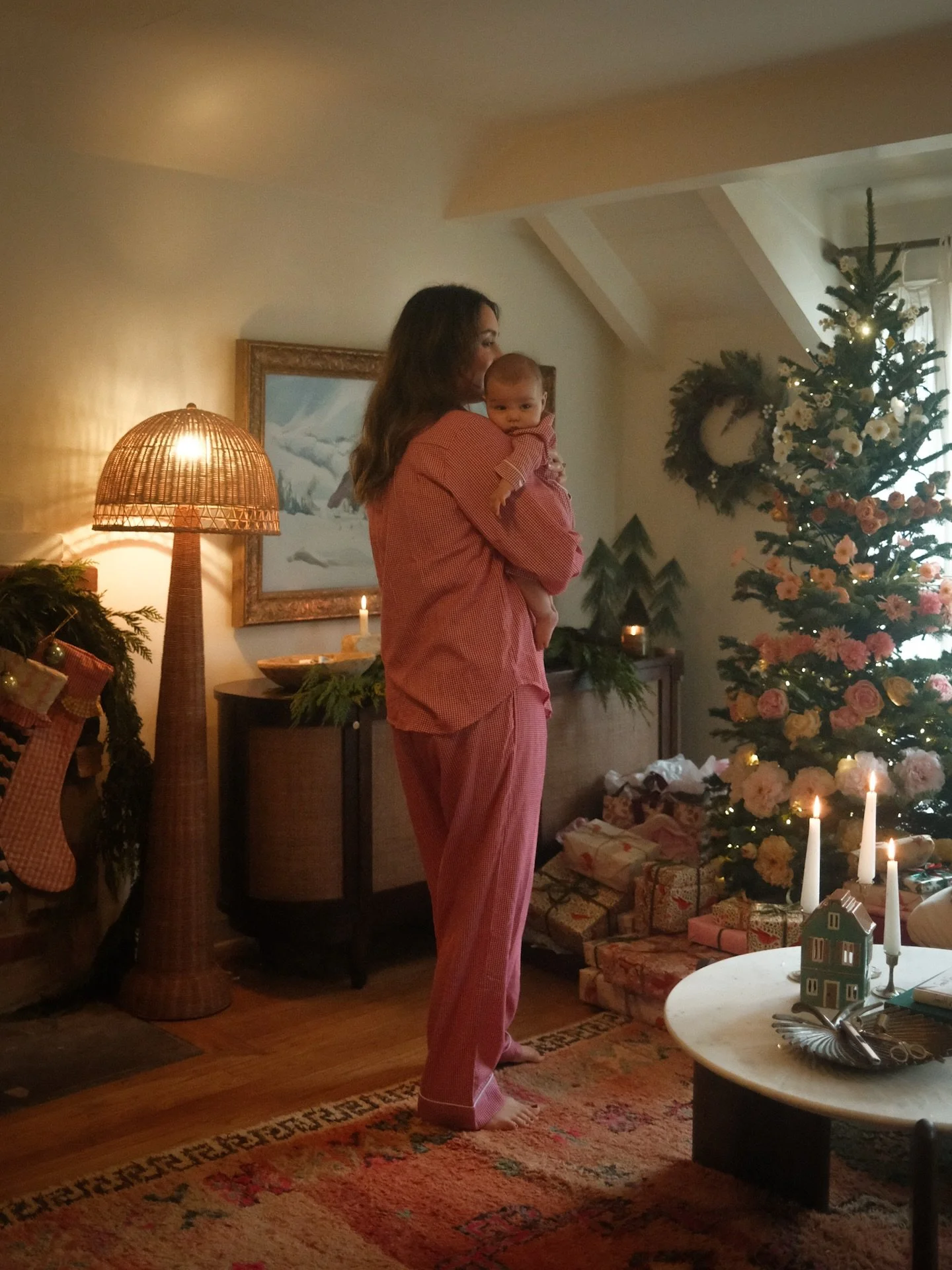 another year around the sun today ❤️ my first birthday with this sweetie girl. 3 stockings hanging by the fireplace, i can&rsquo;t get over it 🥲