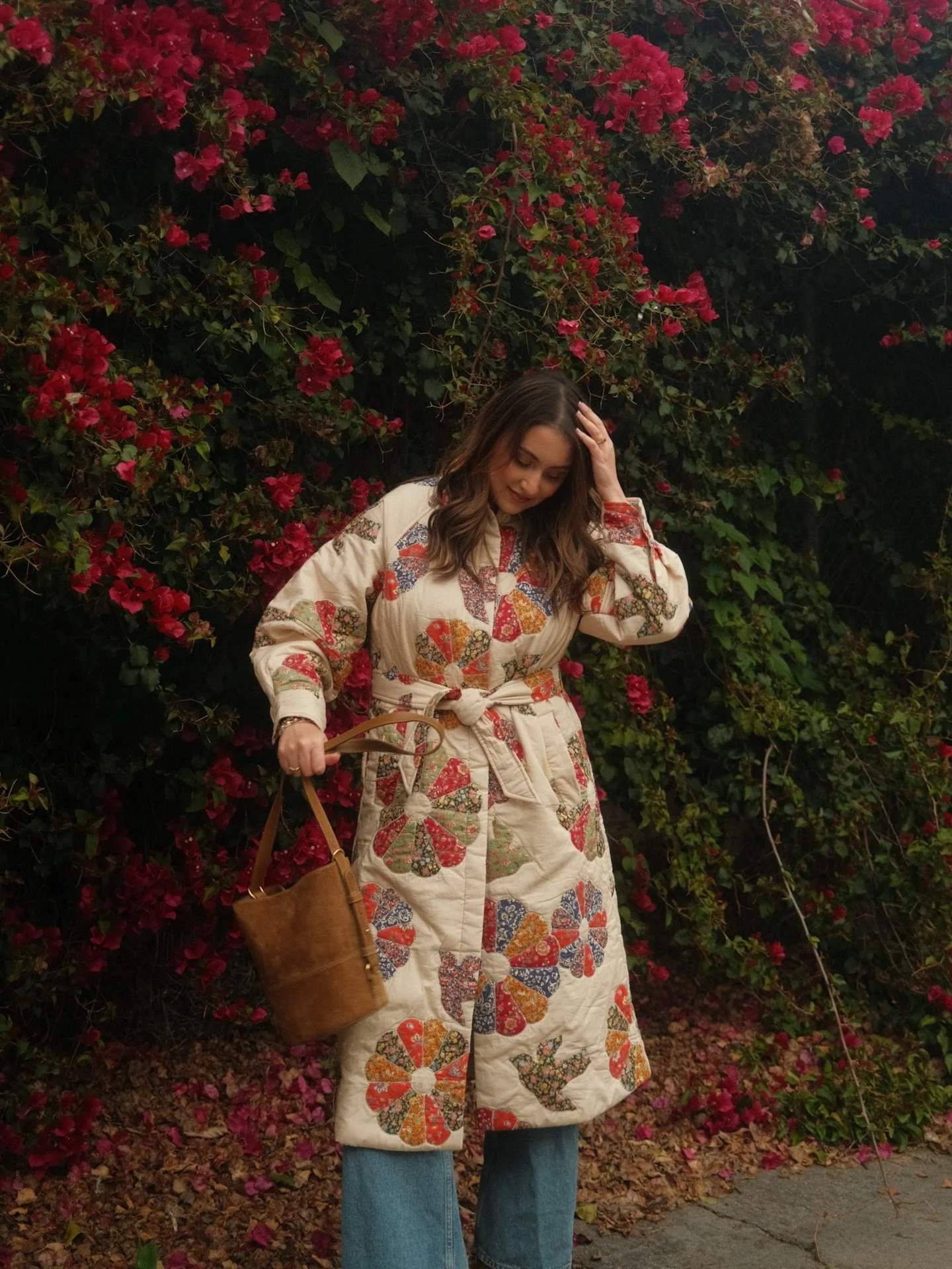 making this patchwork coat my entire personality 😌 @sezane x @seanewyork