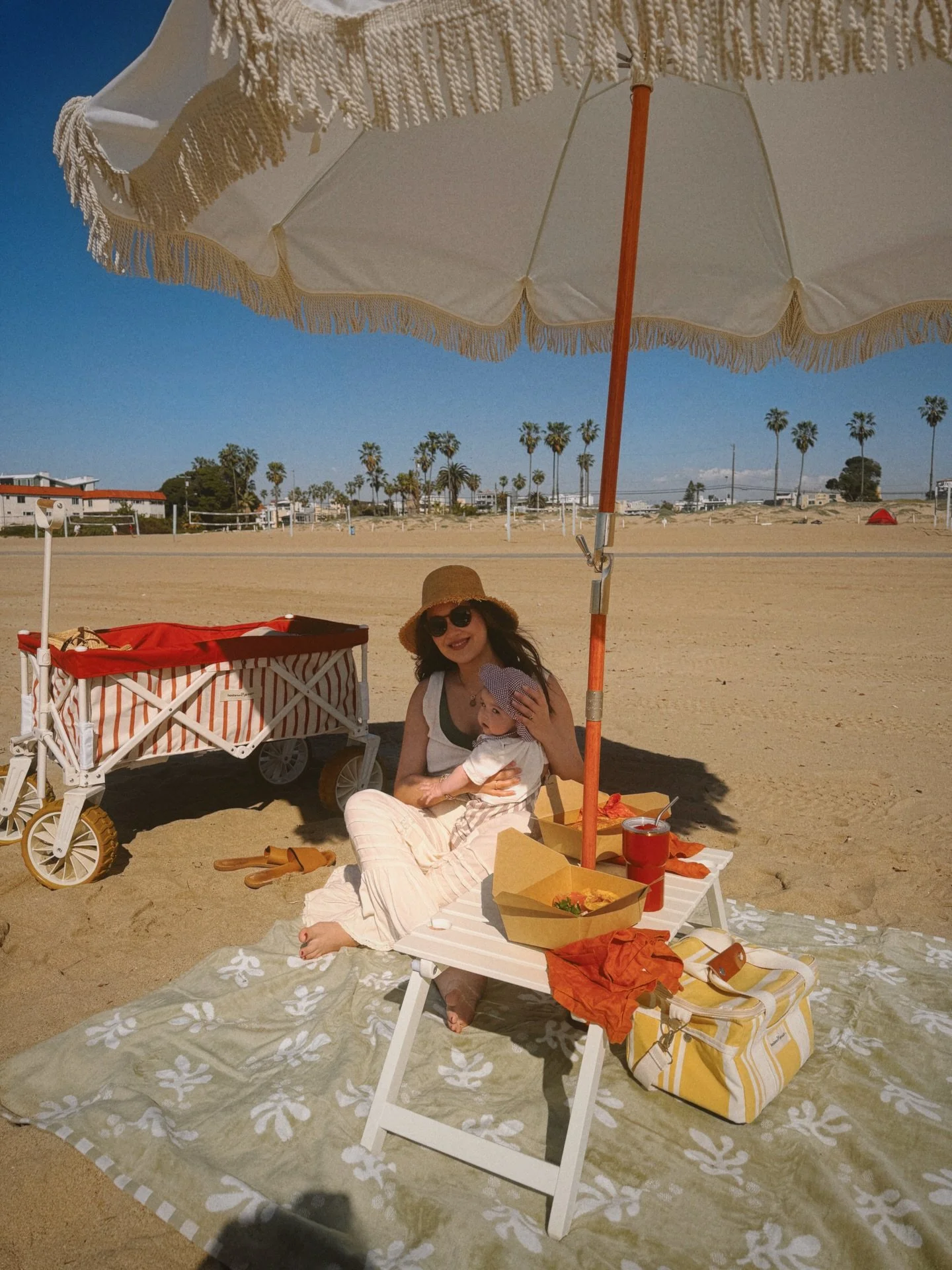 perfect weather &amp; the beach to ourselves 😌