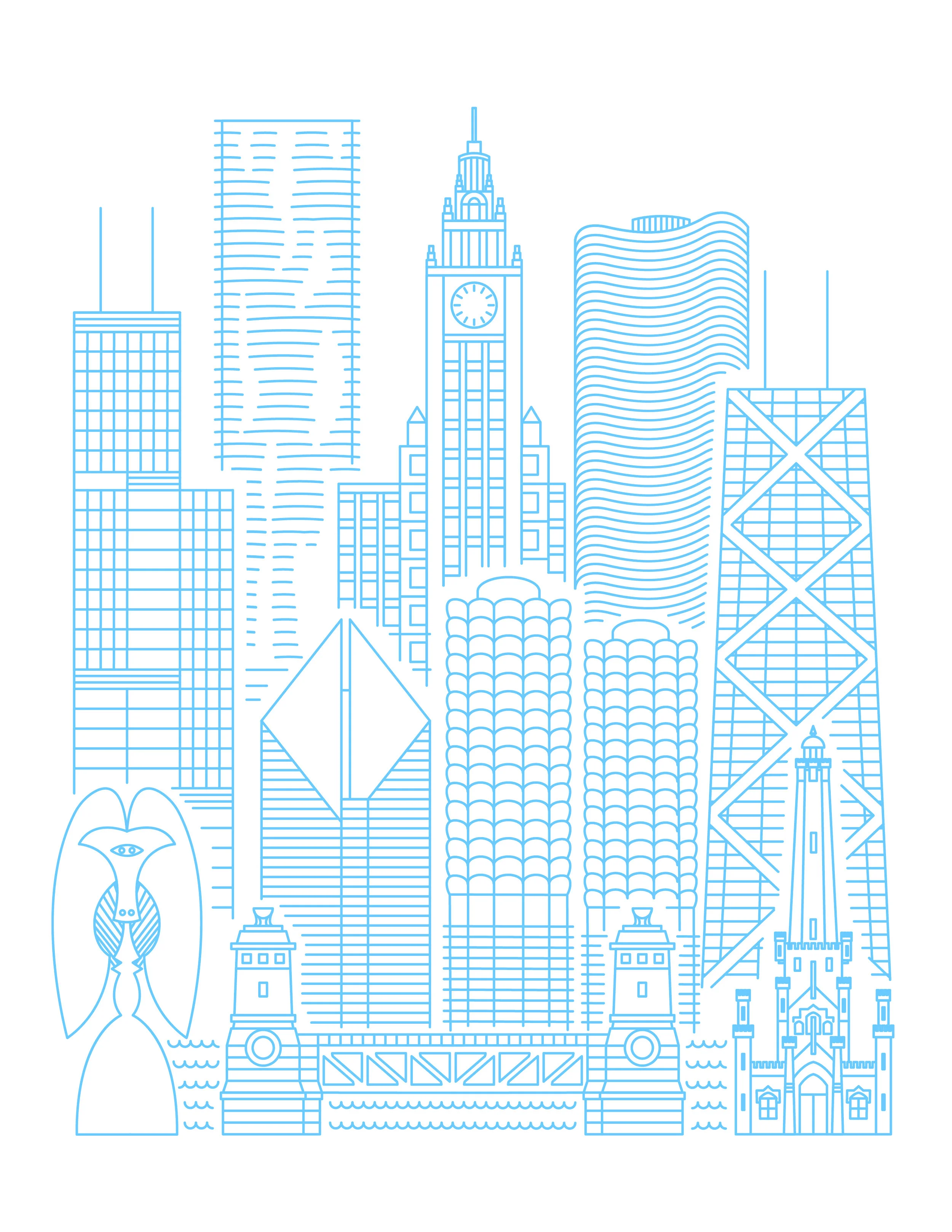 Poster inspired by the icons