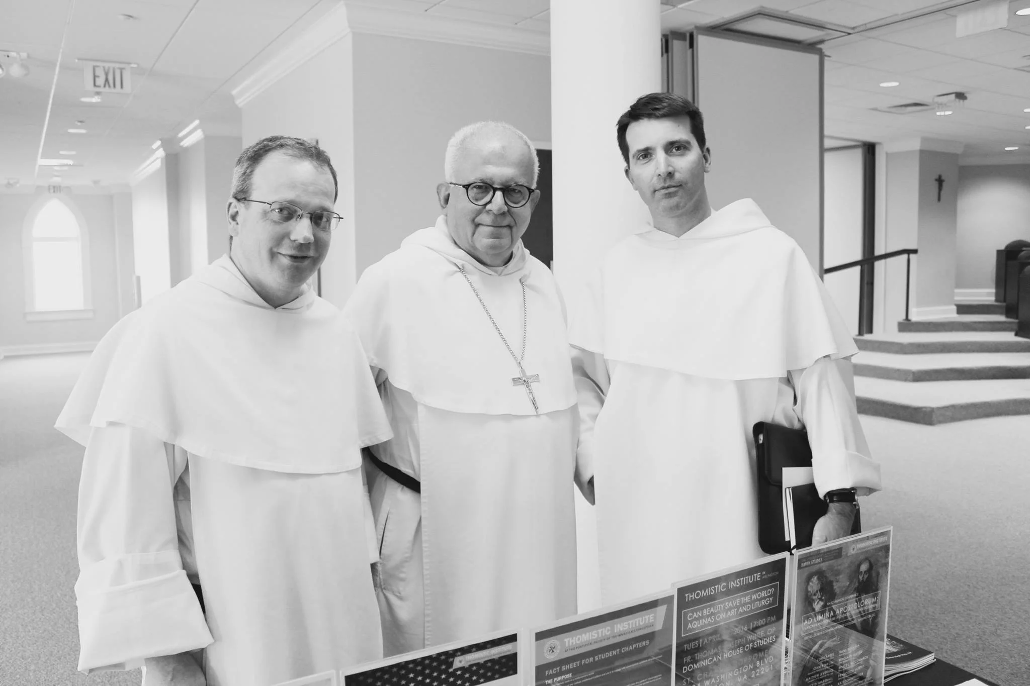 Fr. Thomas Joseph White, OP, Archbishop Joseph Augustine Di Noia OP, and Fr. Dominic Legge, OP at "Dominican and the University: 800 Years" in April 2016.
