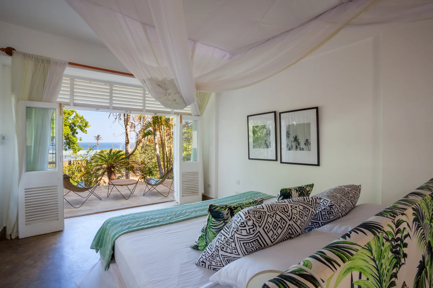Sea view Bedroom in Beach house Ras Kikadini Diani Beach