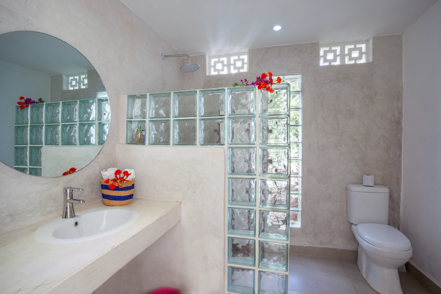 Bathroom in Ras Kikadini Beach House Diani Beach