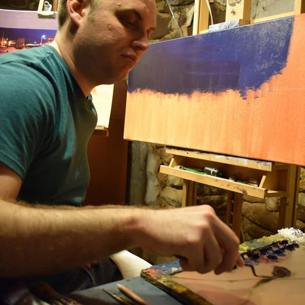 Patrick Seufert, in his studio