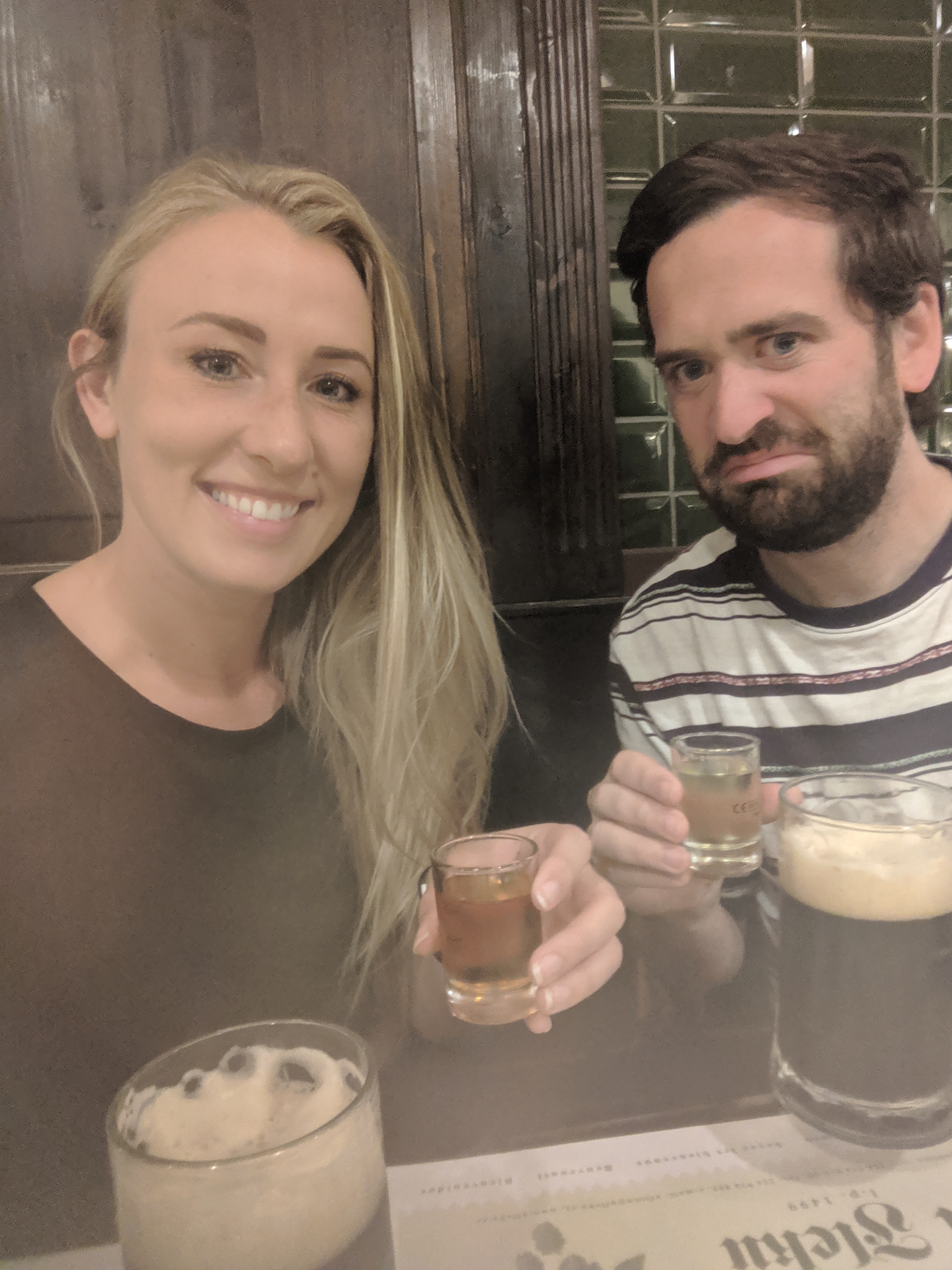 Thank you for buying us beers and shots on YOUR birthday Hannah! This beer hall was stop number 3 on our Prague bar crawl.