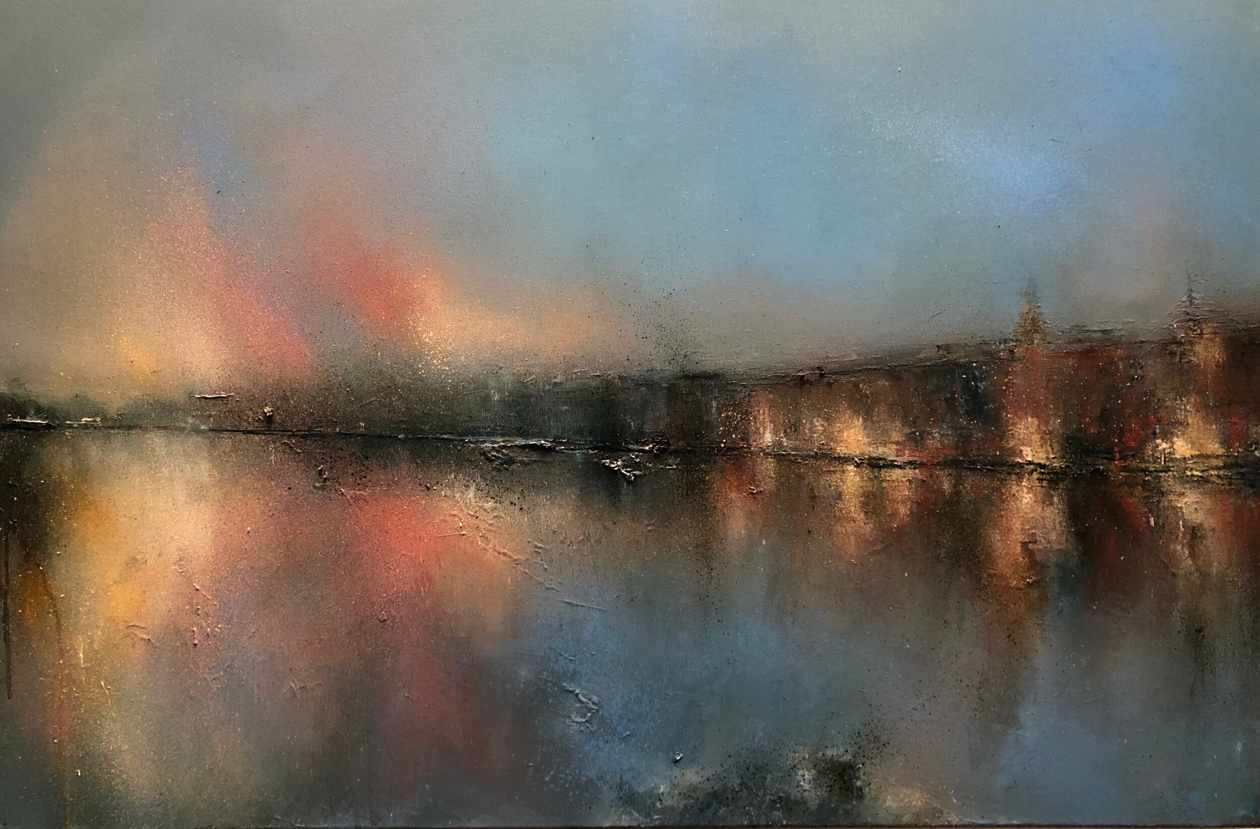 SOLD, Last light, oil on canvas, 20 x 30