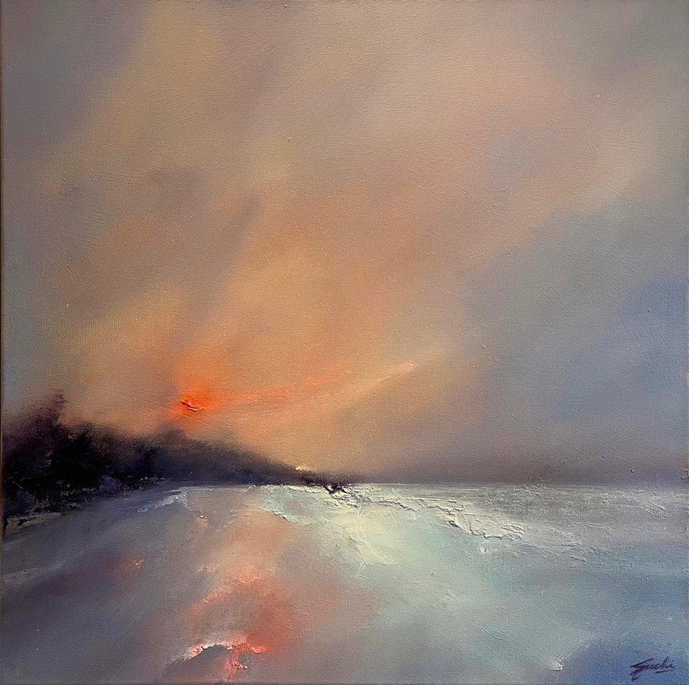 Shimmering light, Oil, 20" x 20"