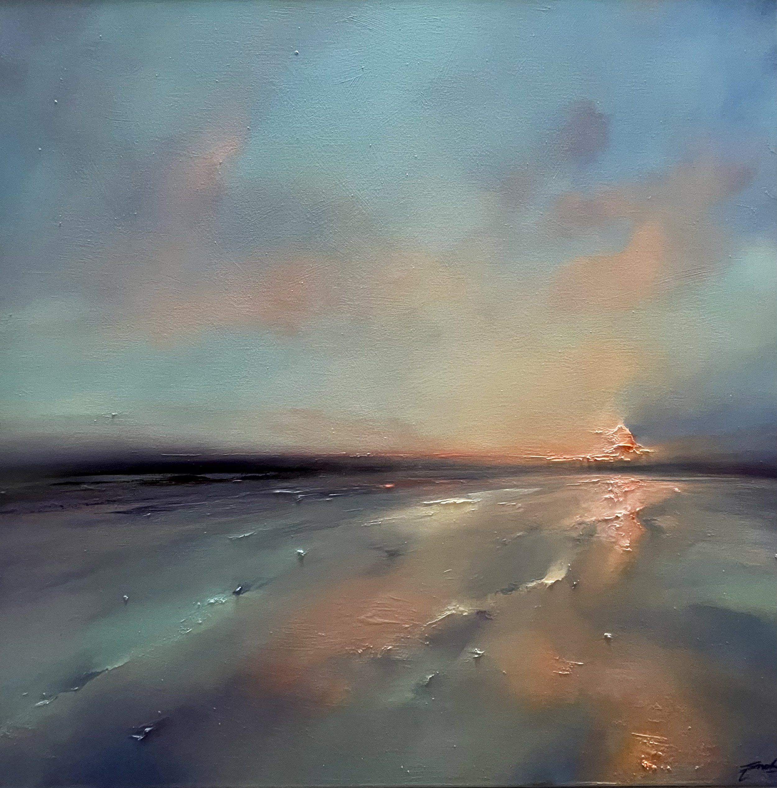 Emerging, Oil, 30" x 30"