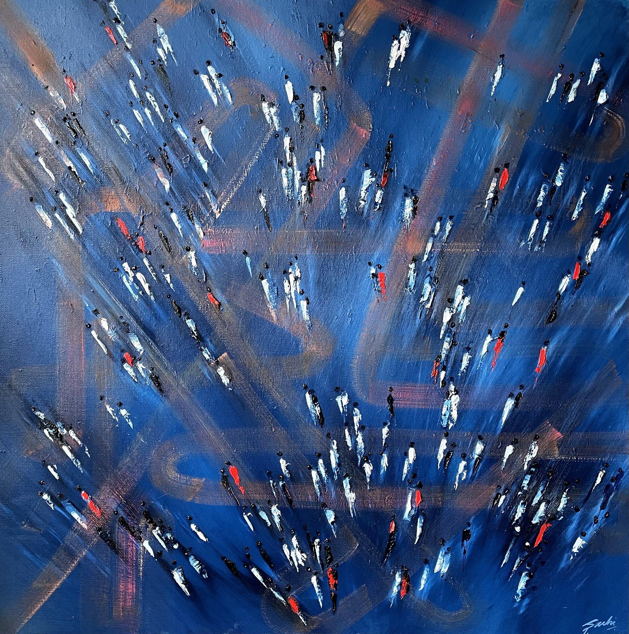 Crossings, Oil, 24" x 24"