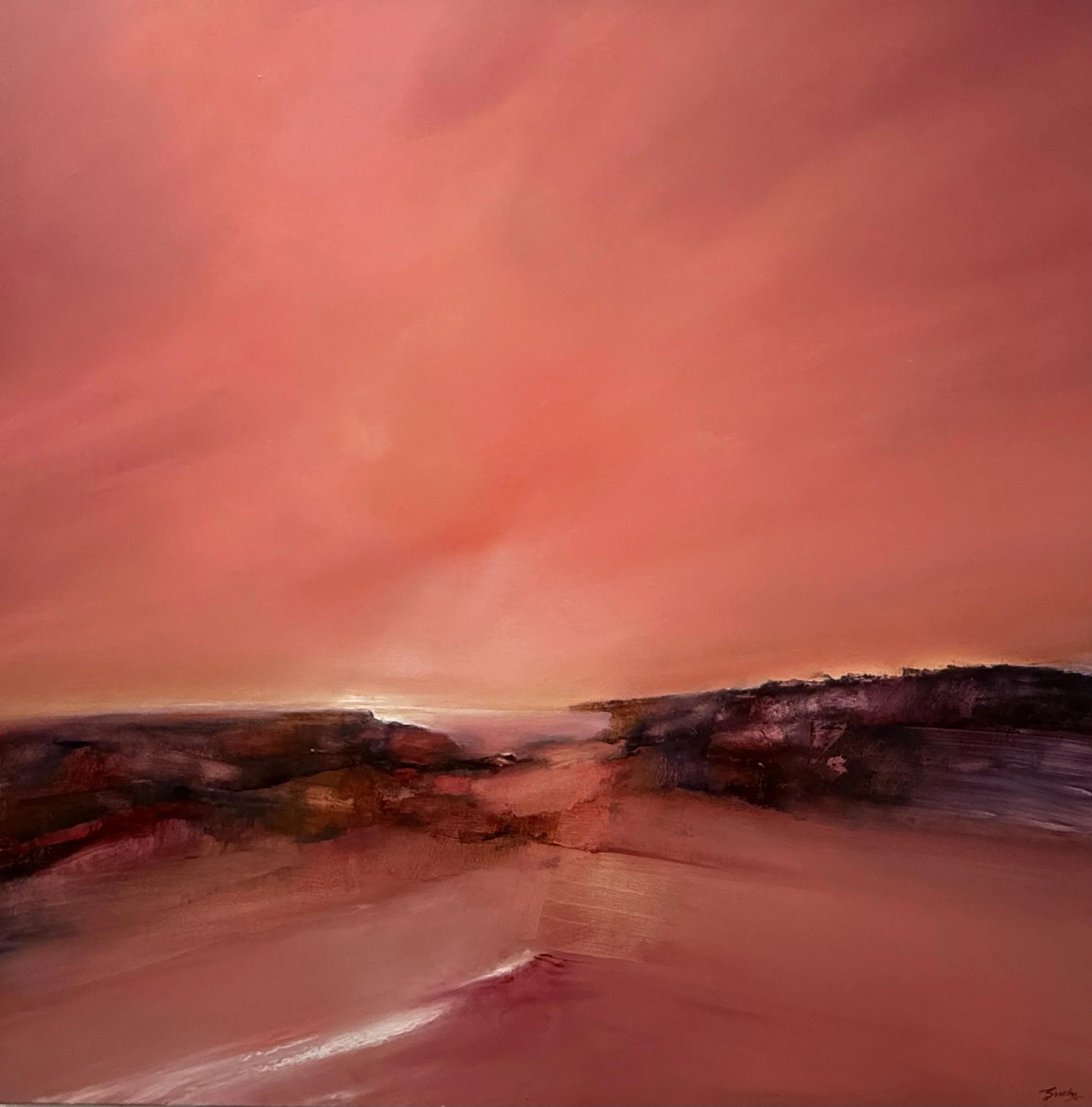 SOLD, Luminous sky, Oil, 40" x 40", Commission by request