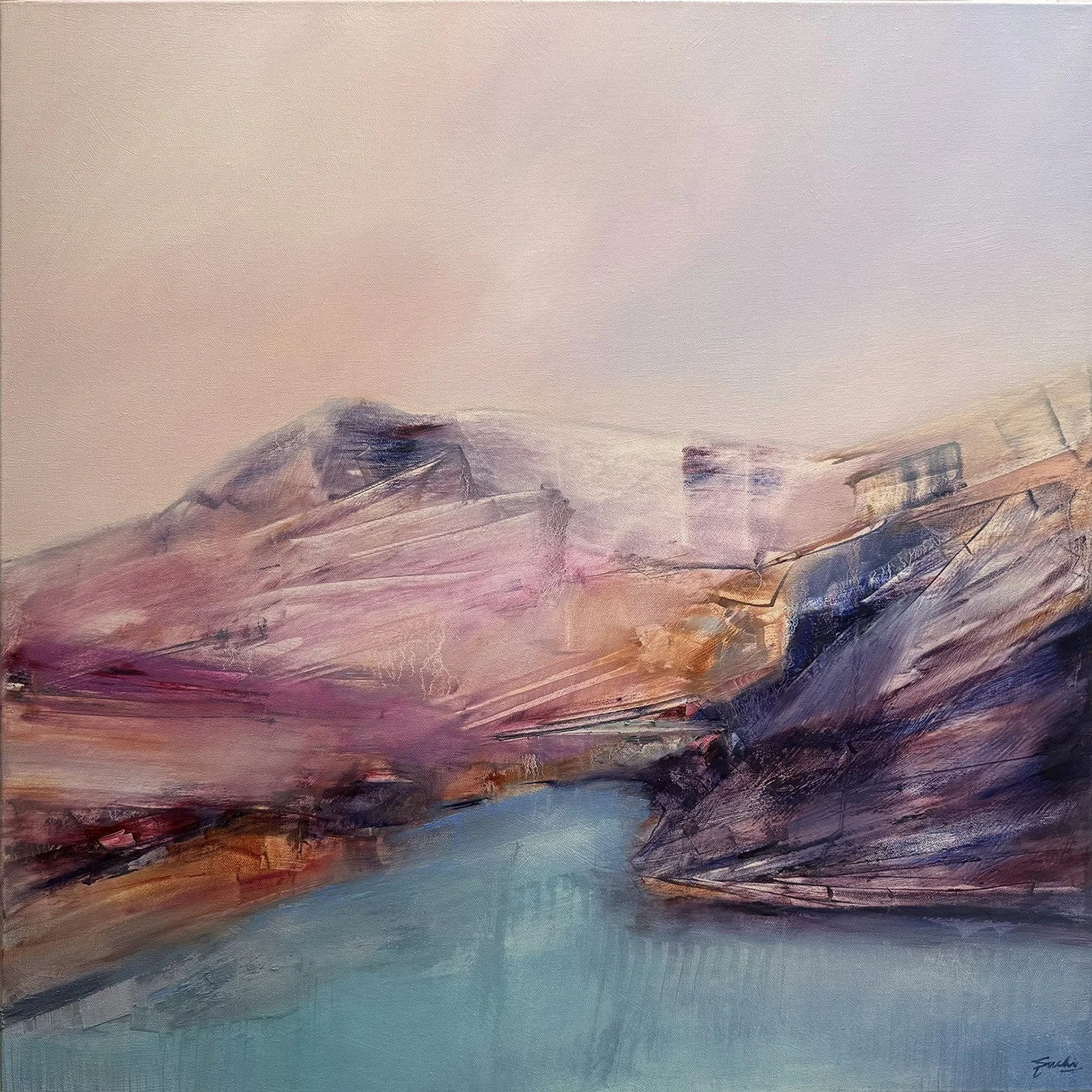 Ascent, Oil on canvas, 30" x 30"