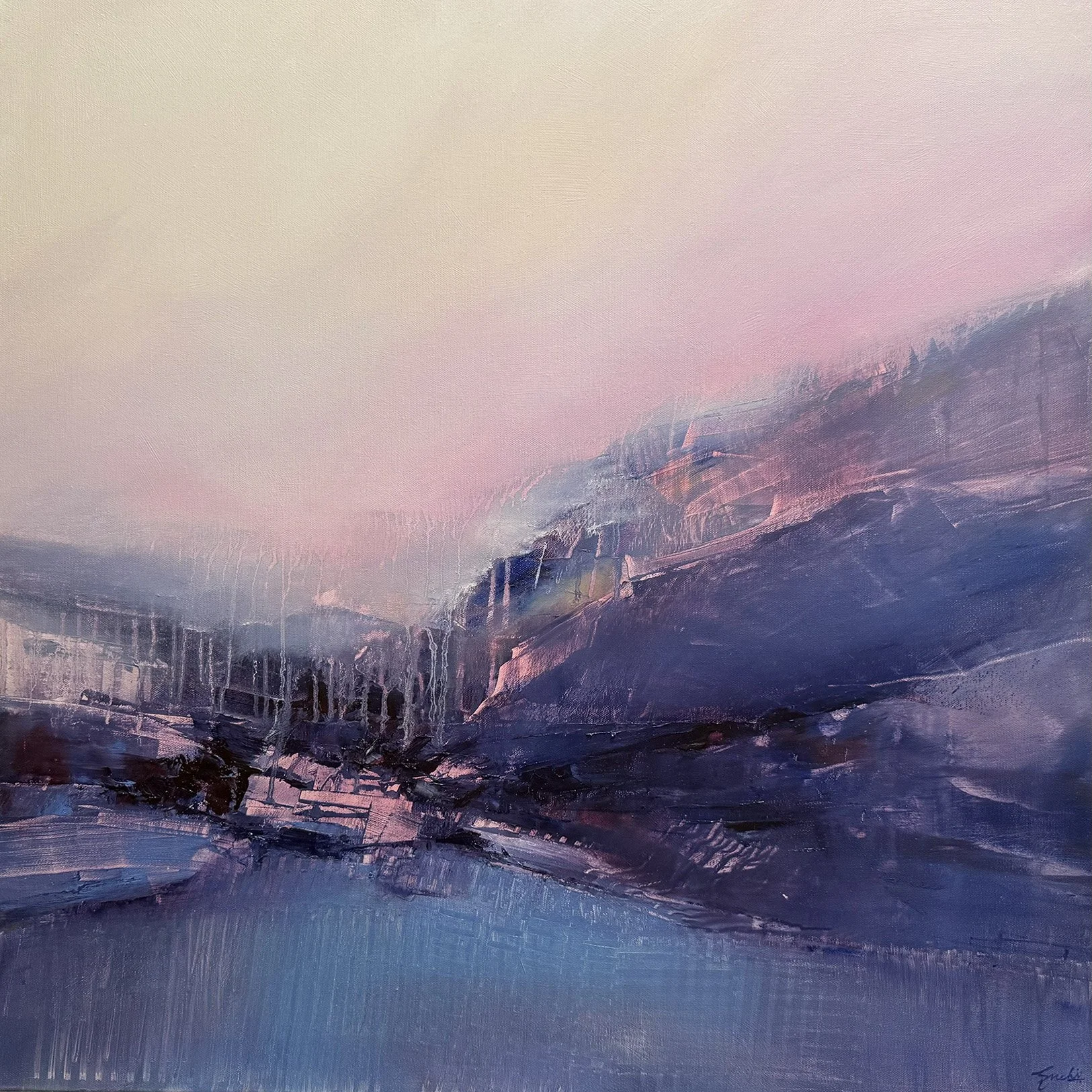 Cove, Oil on canvas, 30" x 30"