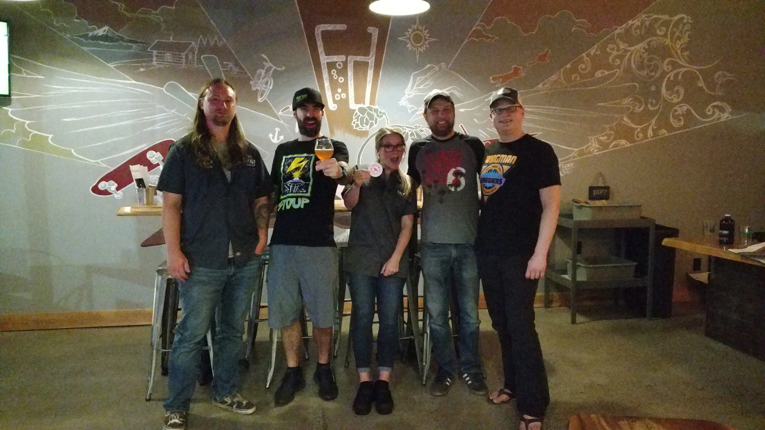 Trap Door & Wingman Brewers in da house!