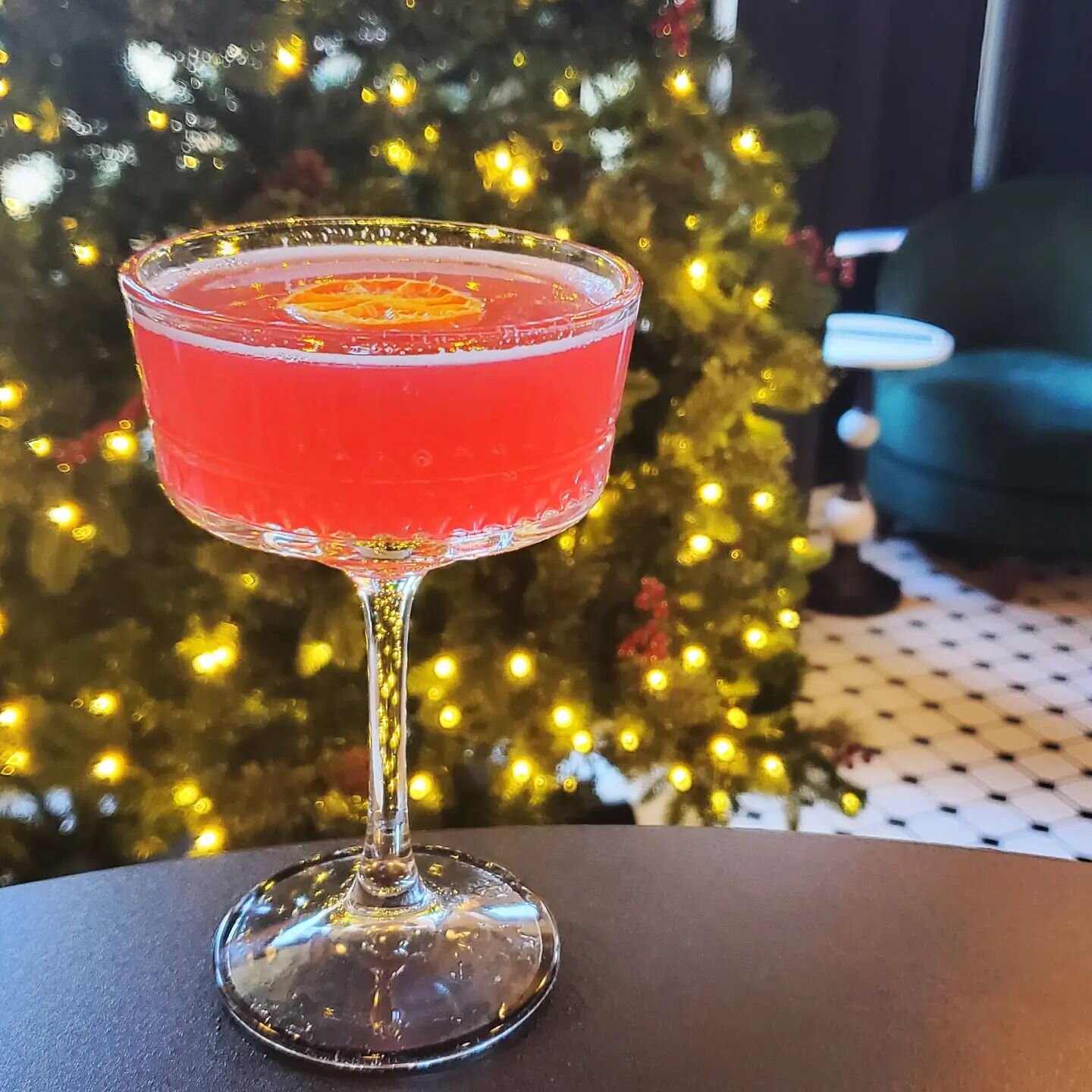 Crouching Reindeer - Malfy Arancia, cranberry simple, passionfruit liqueur, organic lime, prosecco!