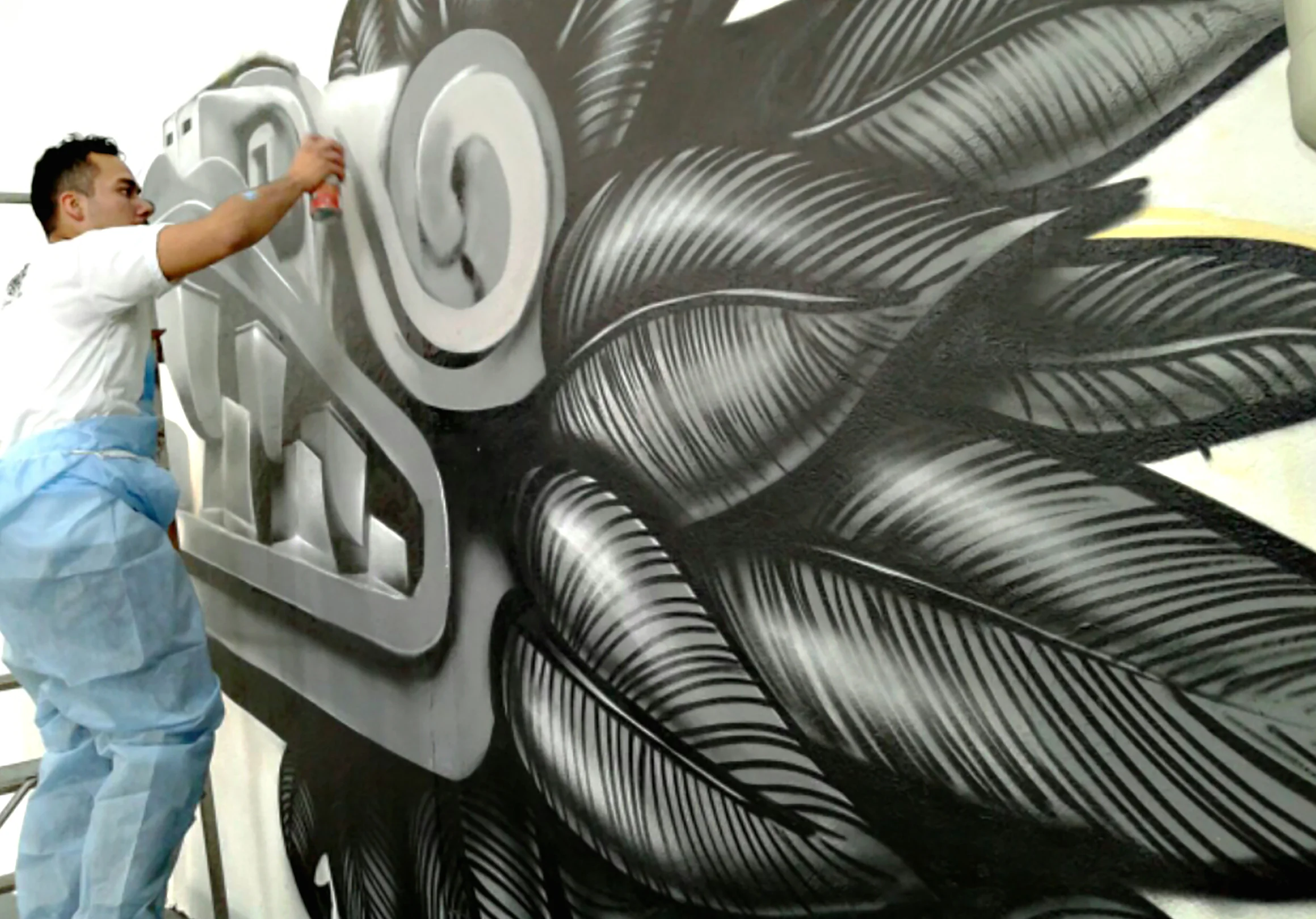 Hard at work on a commission featuring the Aztec deity, Quetzalcoatl. 