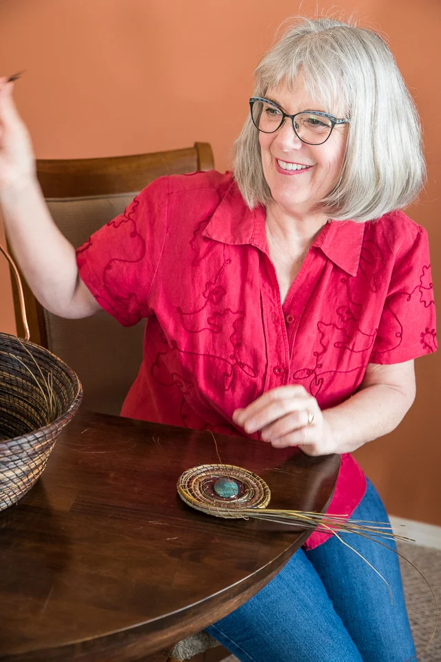 Making a new basket.