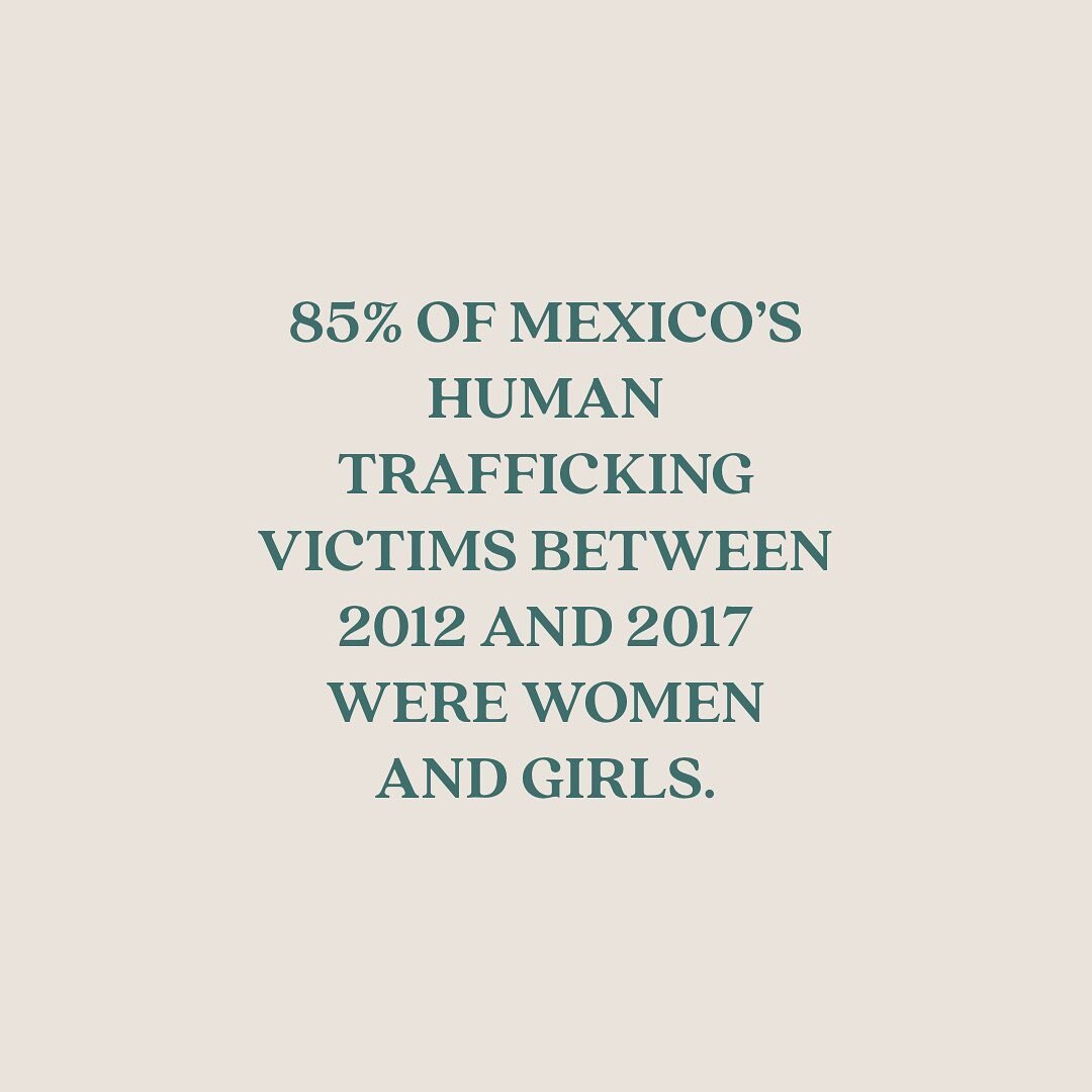85% of Mexico&rsquo;s human trafficking victims between 2012 and 2017 were women and girls. ref: Mexico&rsquo;s national human rights commission