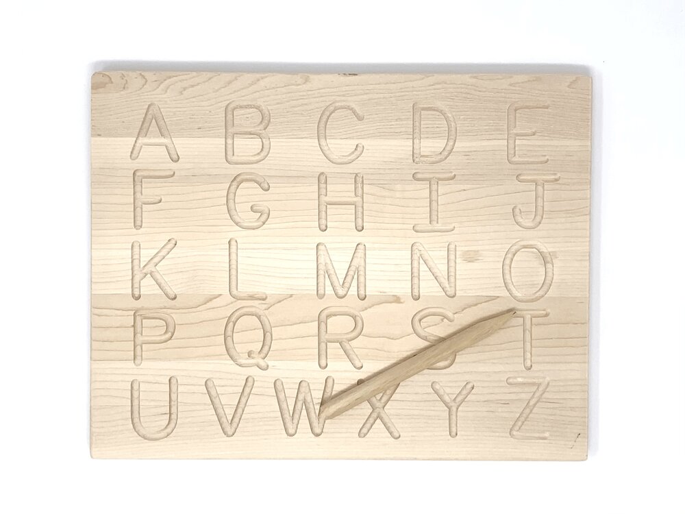 Double Sided Alphabet Tracing Board — MARKED