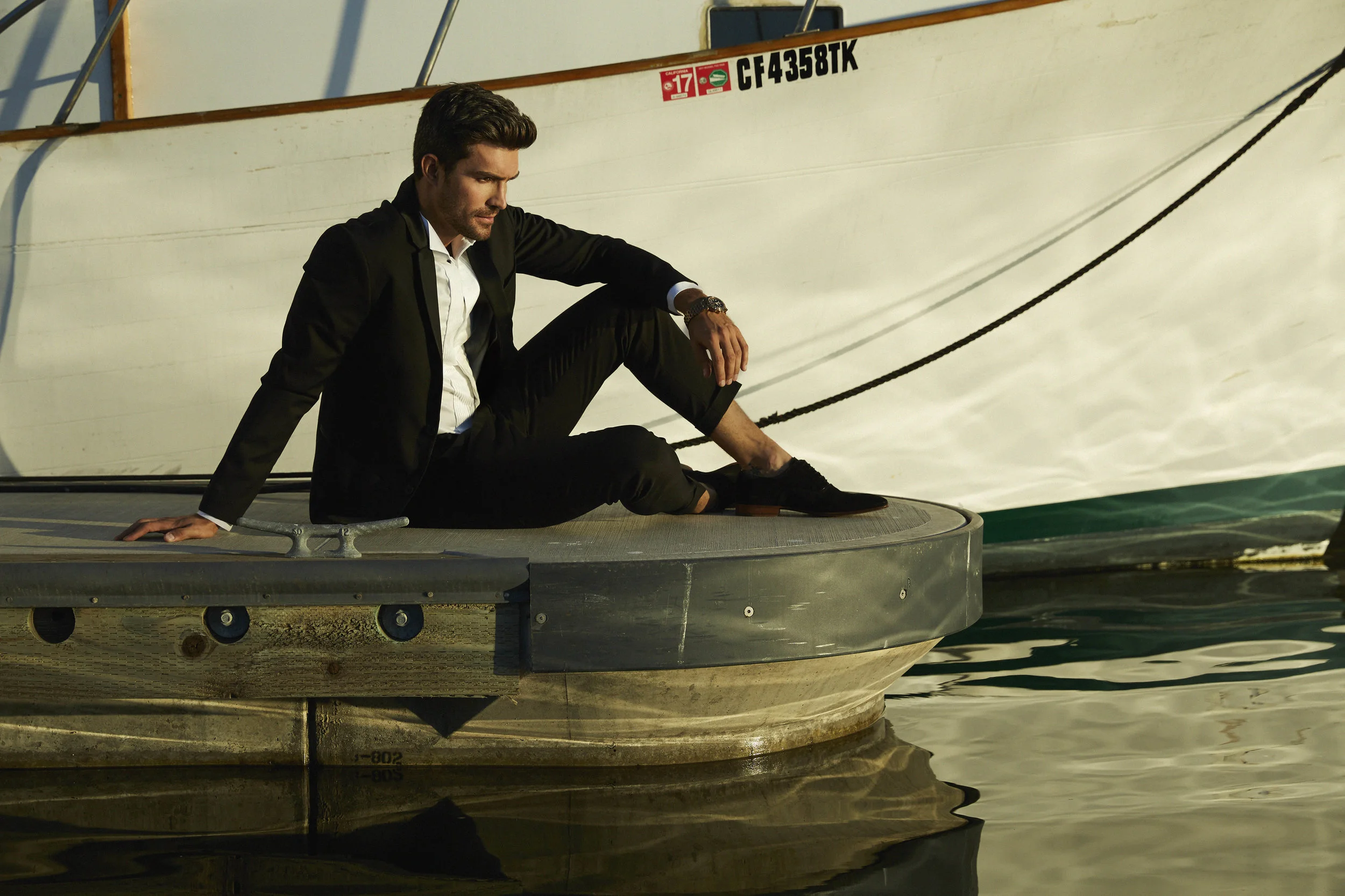 Peter Porte photographed by Melissa Coulier for Destination Luxury Magazine. Photo shoot styled by Gabriel Langenbrunner. Hair and make up by Daniel Blaylocks.