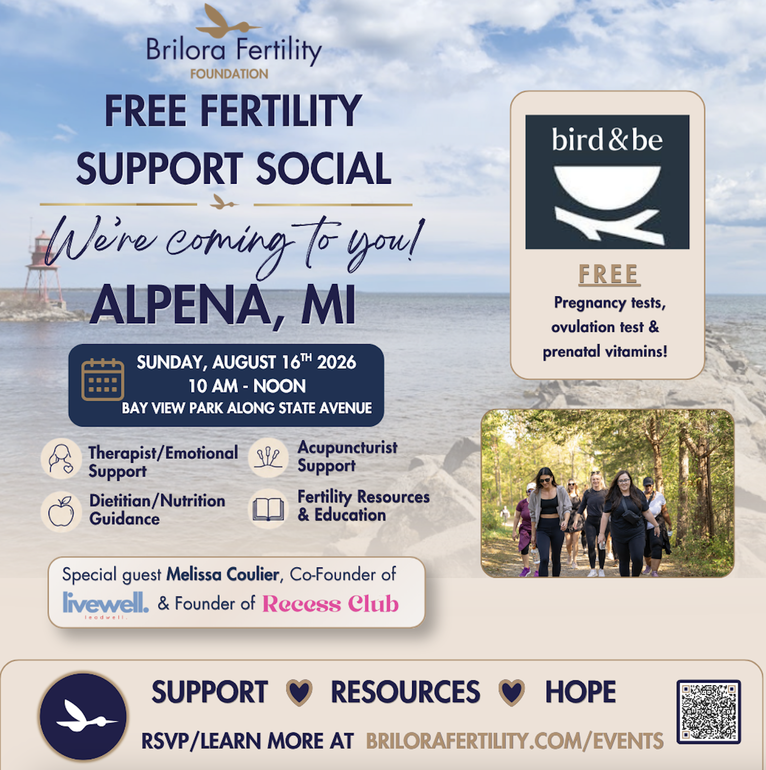 FREE - The Brilora Fertility Foundation Support Social + Recess Club | Aug 16th