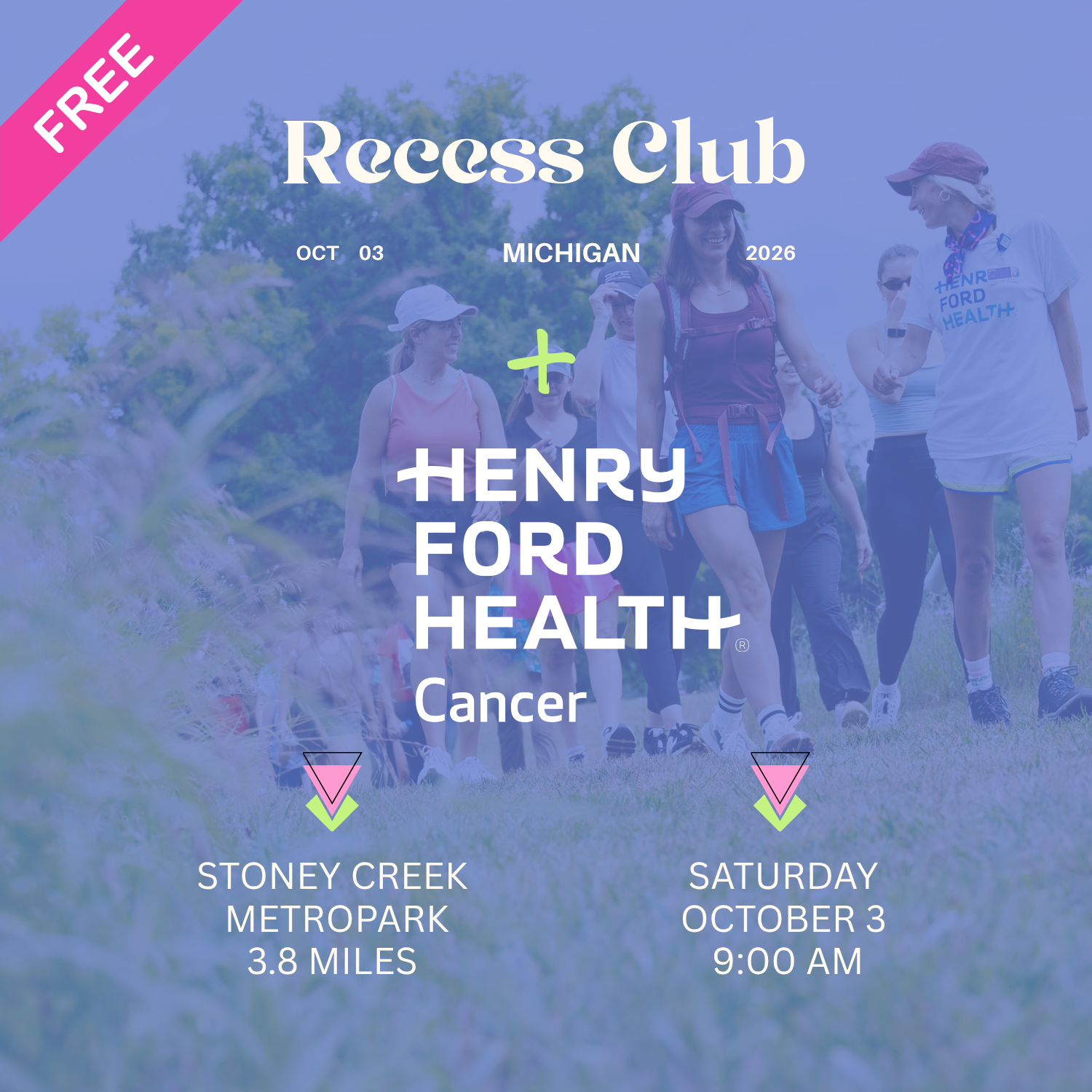 Recess Club + Henry Ford Cancer Nature Event | Oct 3rd