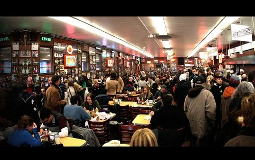 Katz's deli is always hopping from counter end to counter end