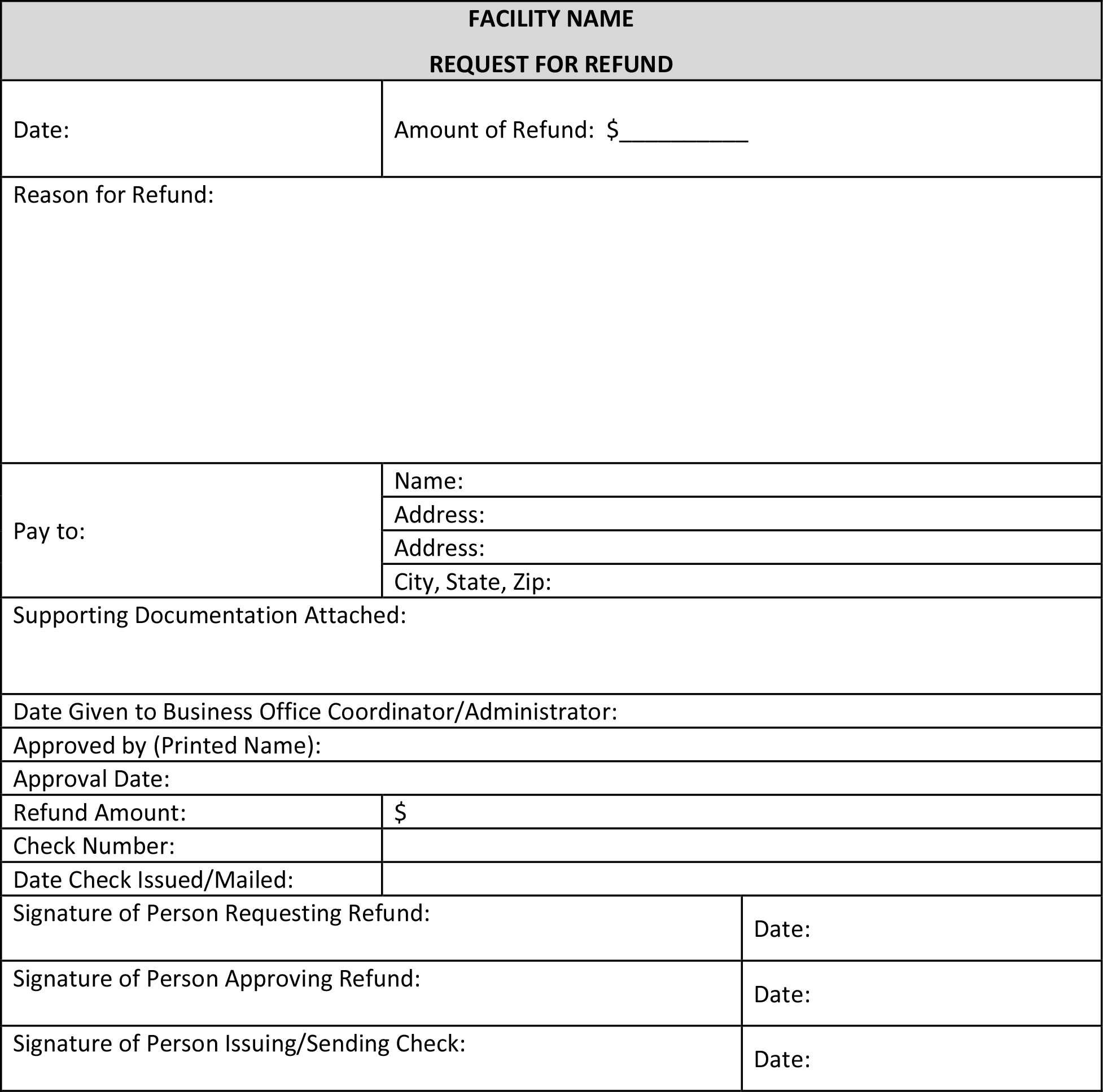 Application For Reduction Cancellation Or Refund Of Property Taxes