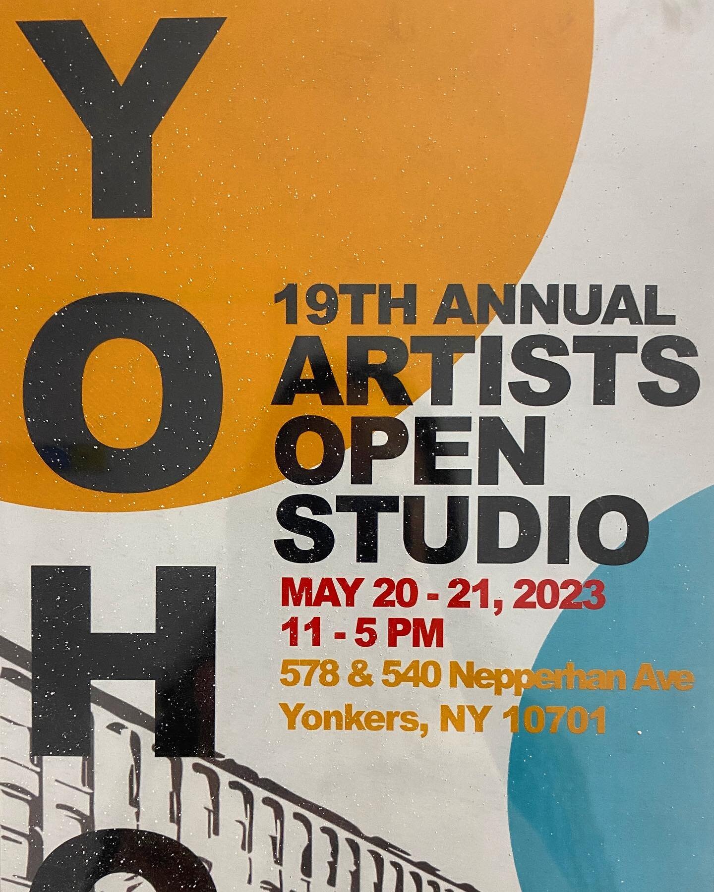 Hi friends, I&rsquo;ve moved studios and am now part of this amazing artist community in Yonkers! @yohoopenstudios Come visit May 20-21, I&rsquo;ll be there 12-5(Sat) and 11-5 (Sun) studio 507
.
.
.
.
.
#yohoartists #yohoartistsopenstudio #yonkersart