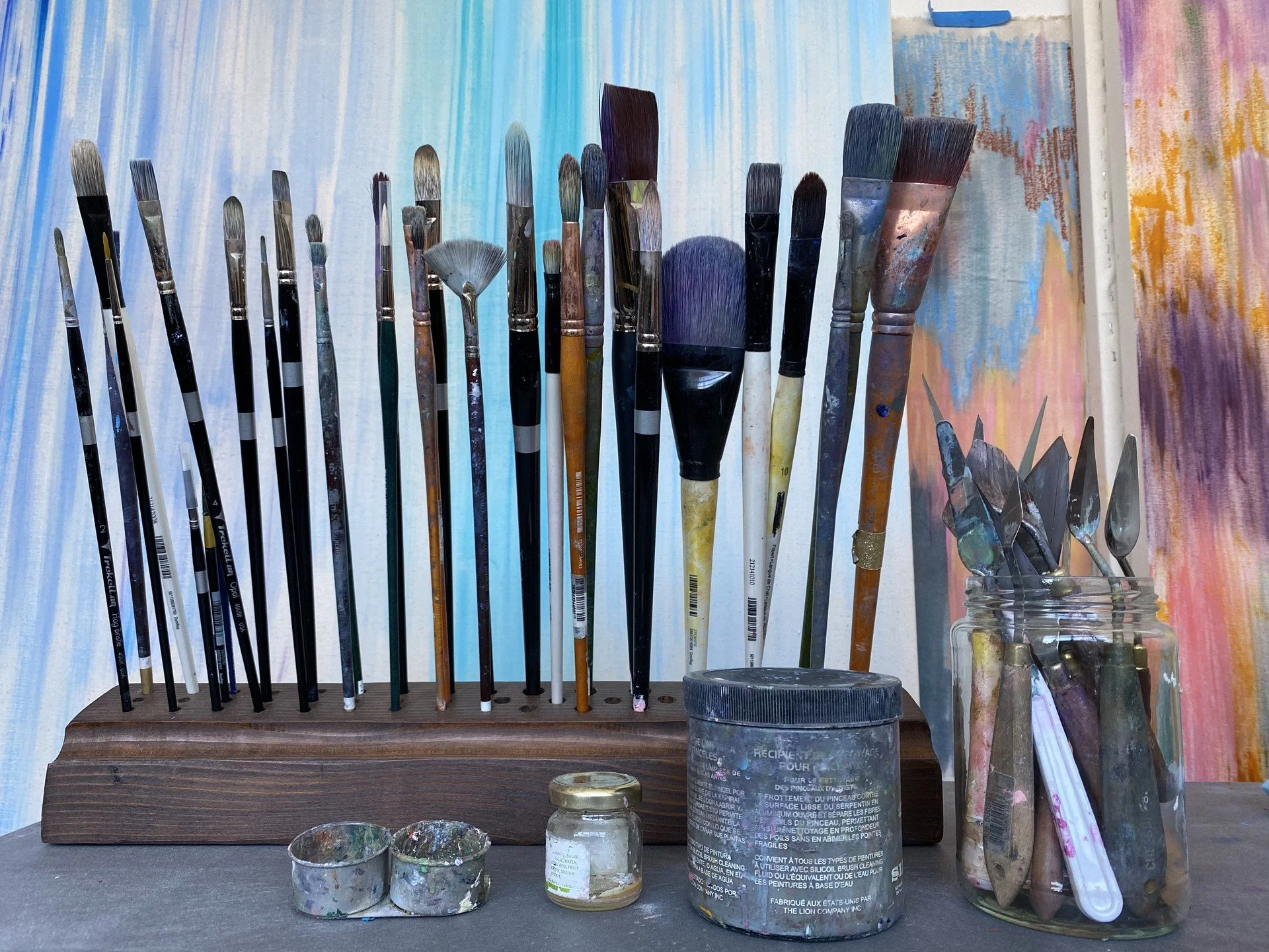 THANK YOU ALL for coming by this weekend! So happy to be able to share my work with you.
.
.
.
.
.
@yohoopenstudios #francinehdart #francinehdartist #francinehdpaintings #yonkerstartist #abstractart #studiosetup #artiststudios