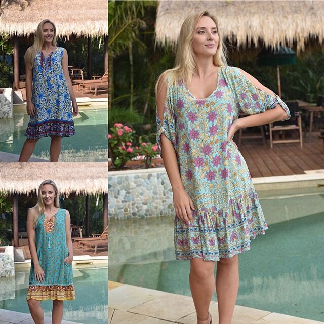 These great dresses are perfect for the Easter break🌴🌺 #boholuxe #boho style #modernboho #dressoftheday #resirtwear