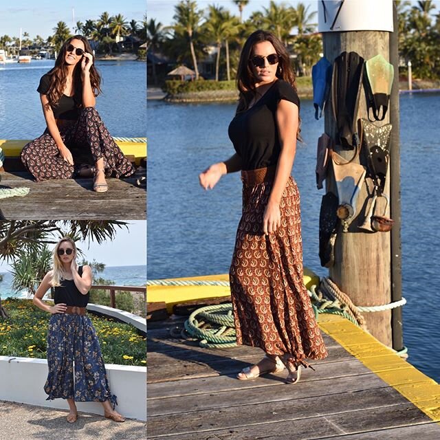 Our Bell Pants are super comfortable with a stretch belt waist #bohopants #boholuxe #bohostyle ##bohemianstyle  #pants #casualpants #resortwear