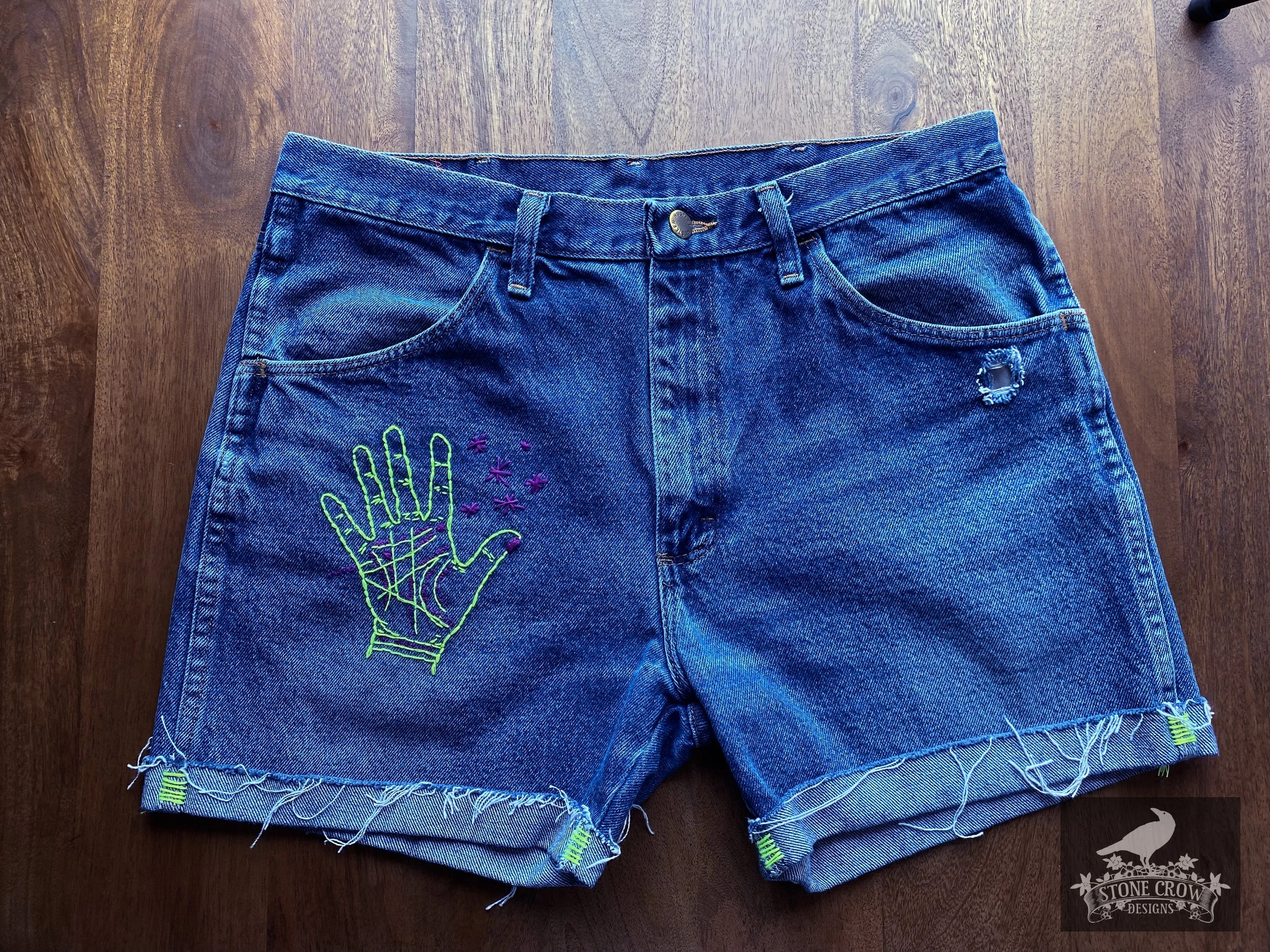 Read My Palm Shorts — Stone Crow Designs