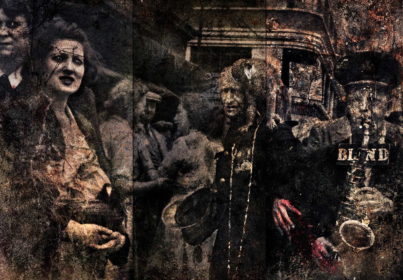 Parade in Petticoat Lane, 1955 (my mother holds her basket) Frank Rodick, 2014