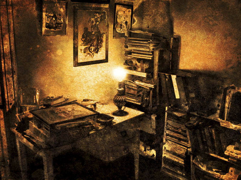 I live there now, no. 2 Chromogenic print installed in custom-made wooden case ©Frank Rodick, 2012