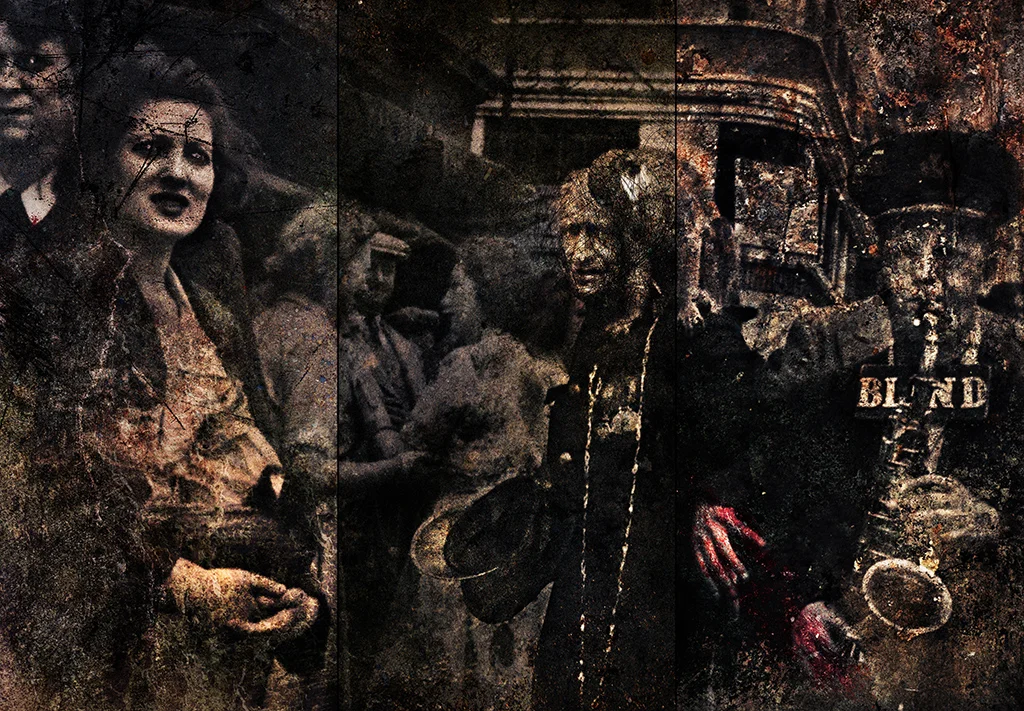 Parade in Petticoat Lane, 1955 (my mother holds her basket) Frank Rodick, 2014