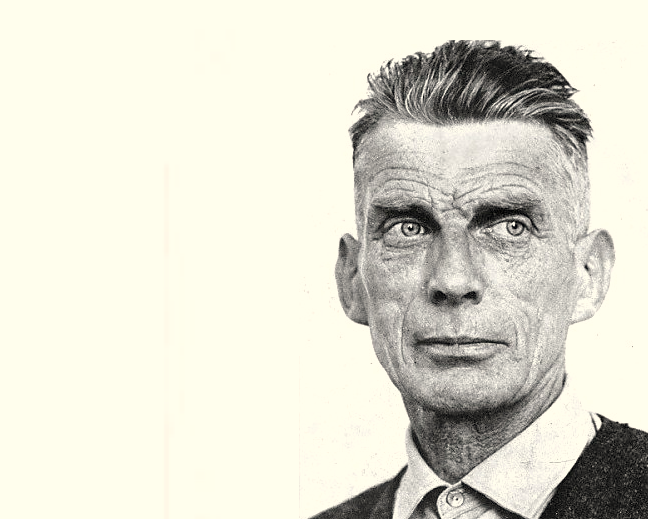 Samuel Beckett. Photograph by Mary Evans.